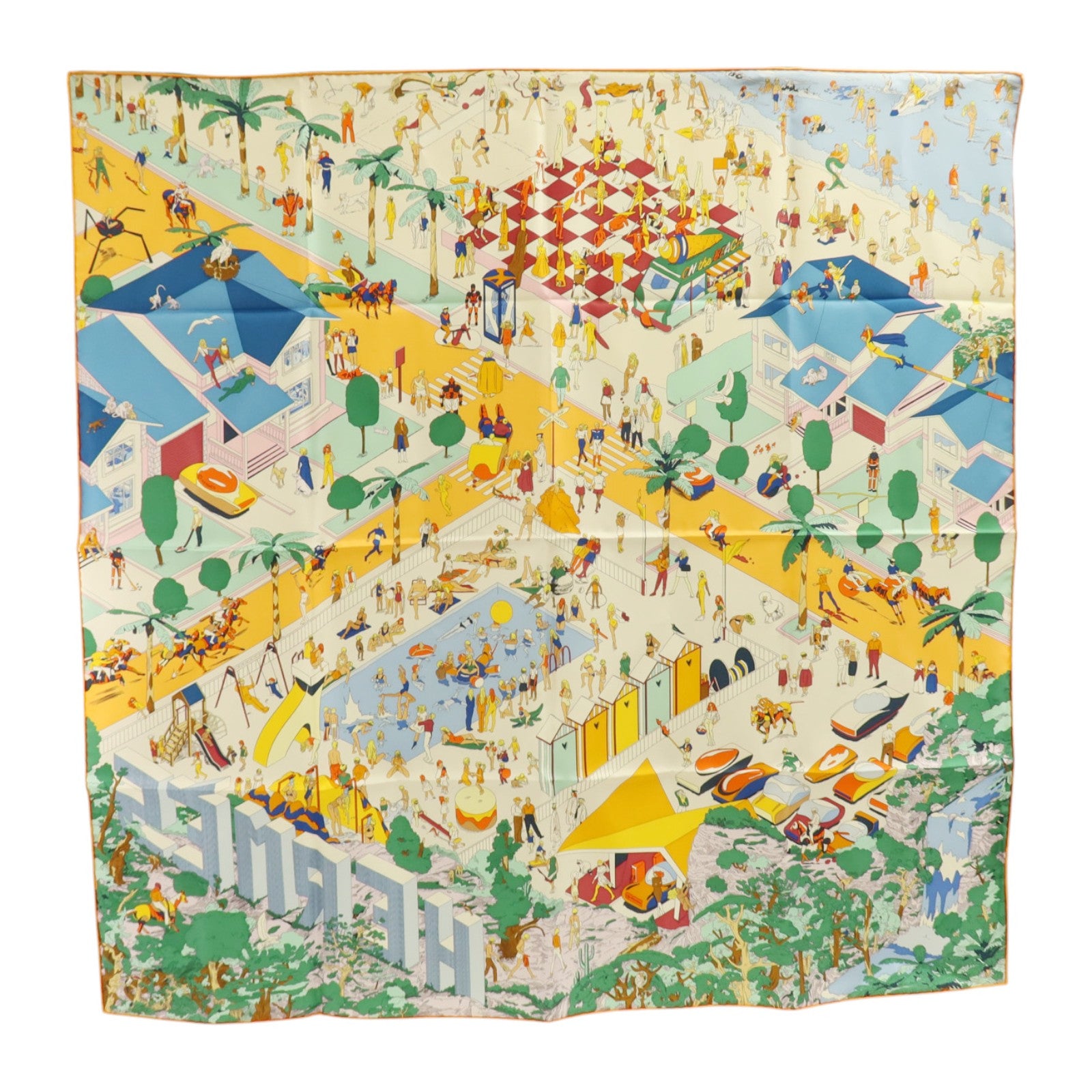 HERMES 絲質Scarf 90x90cm絲巾