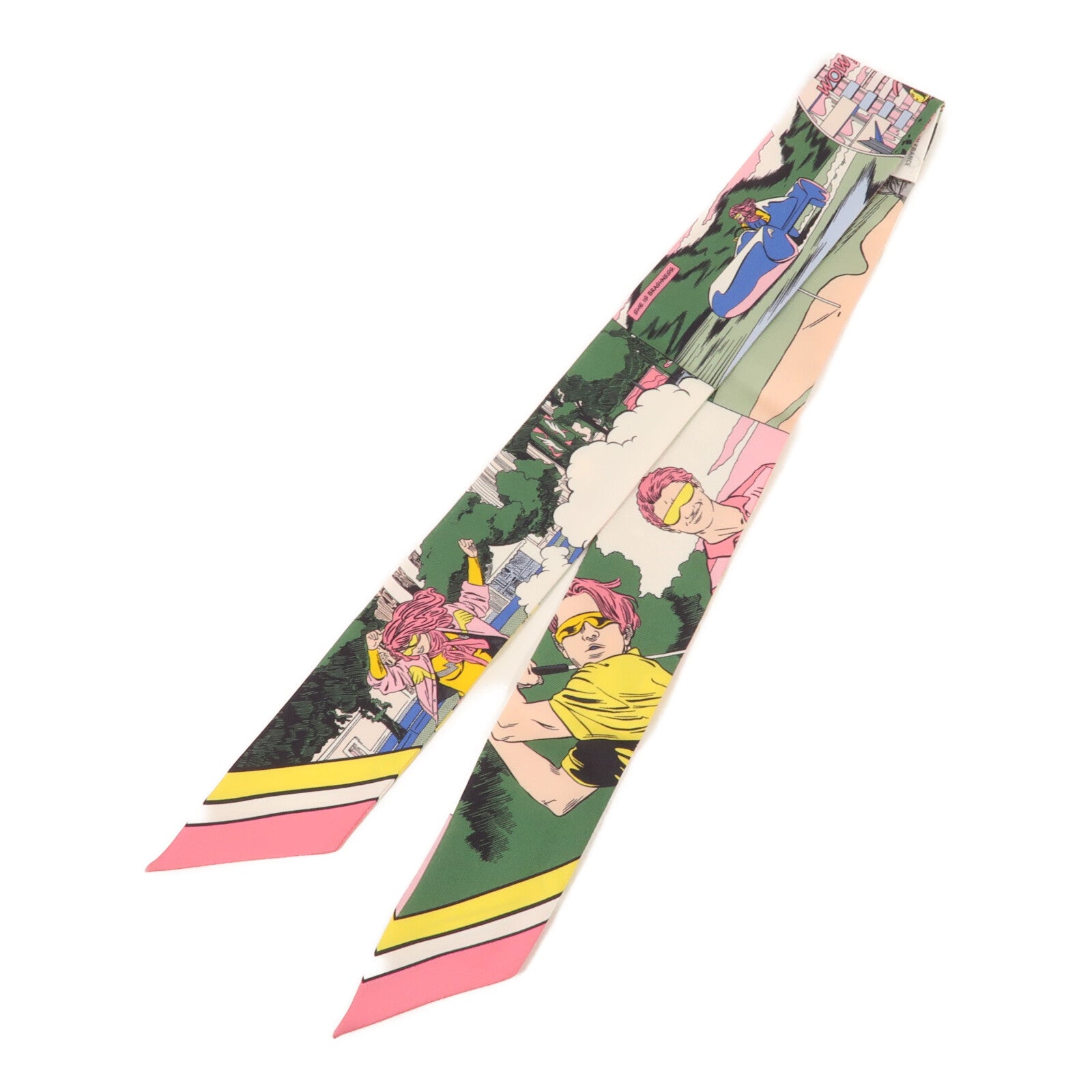 HERMES 絲質Twilly絲巾