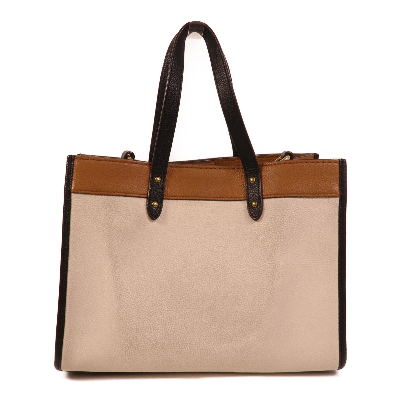 COACH 牛皮皮革Field Tote 30手挽肩背兩用袋
