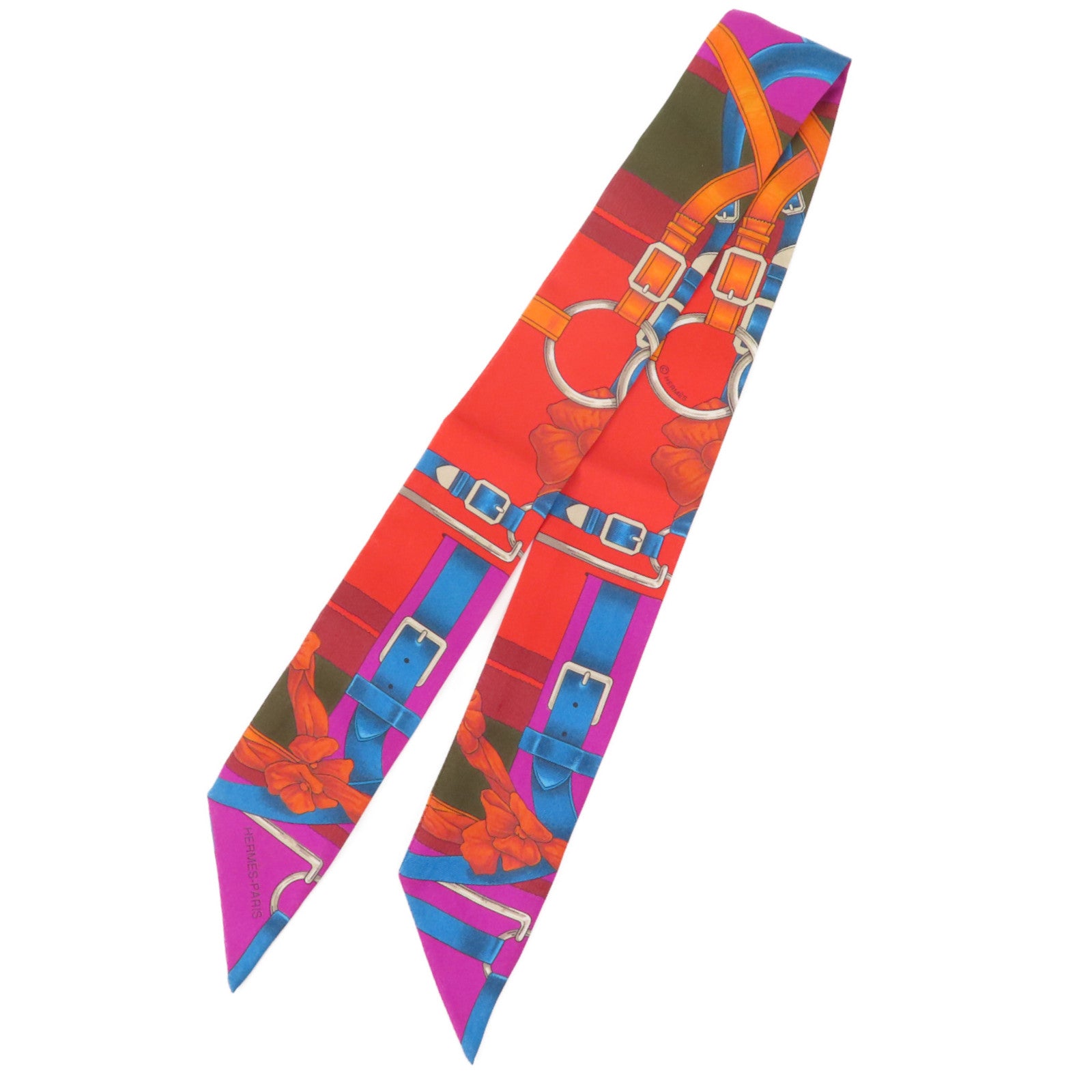 HERMES 絲質Twilly絲巾