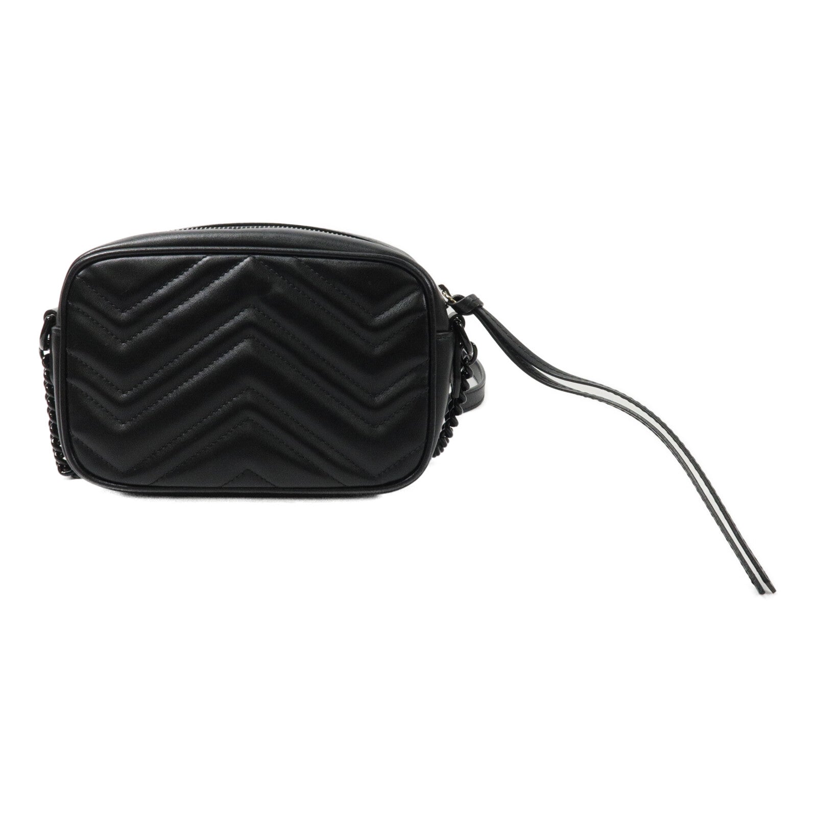 GUCCI 牛皮皮革GG Marmont Mini鏈帶肩背袋