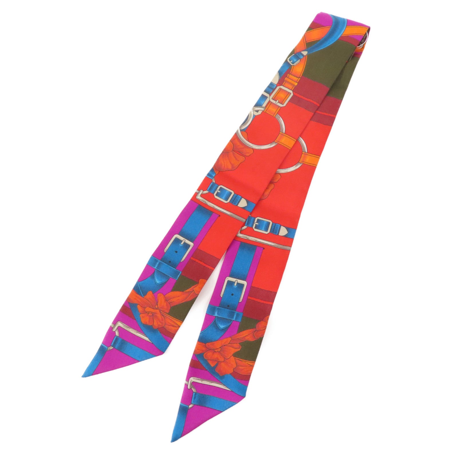 HERMES 【激減優惠】絲質Twilly絲巾