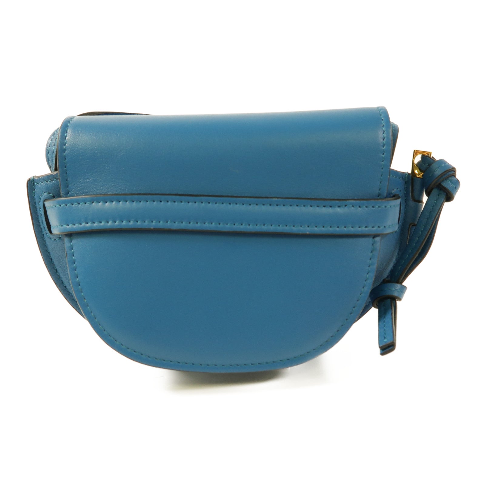 LOEWE 羊皮皮革Nano Gate金扣肩背袋