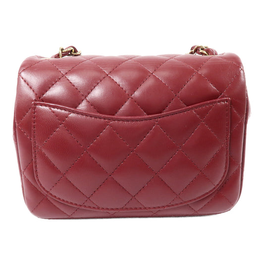 CHANEL 羊皮皮革Mini Classic 17鏈帶肩背袋