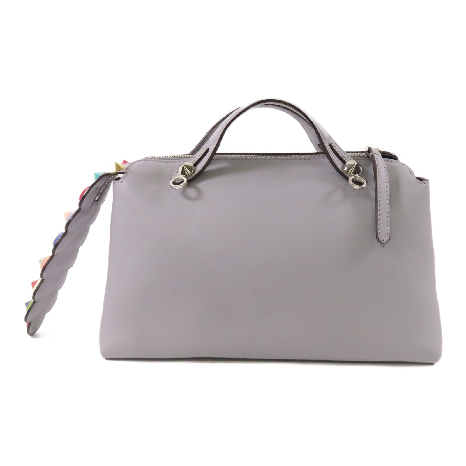 FENDI 牛皮皮革By The Way銀扣手挽肩背兩用袋