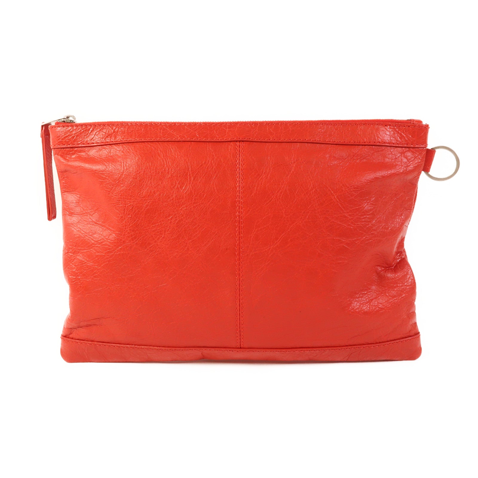 BALENCIAGA 牛皮皮革Pouch金扣手拿包