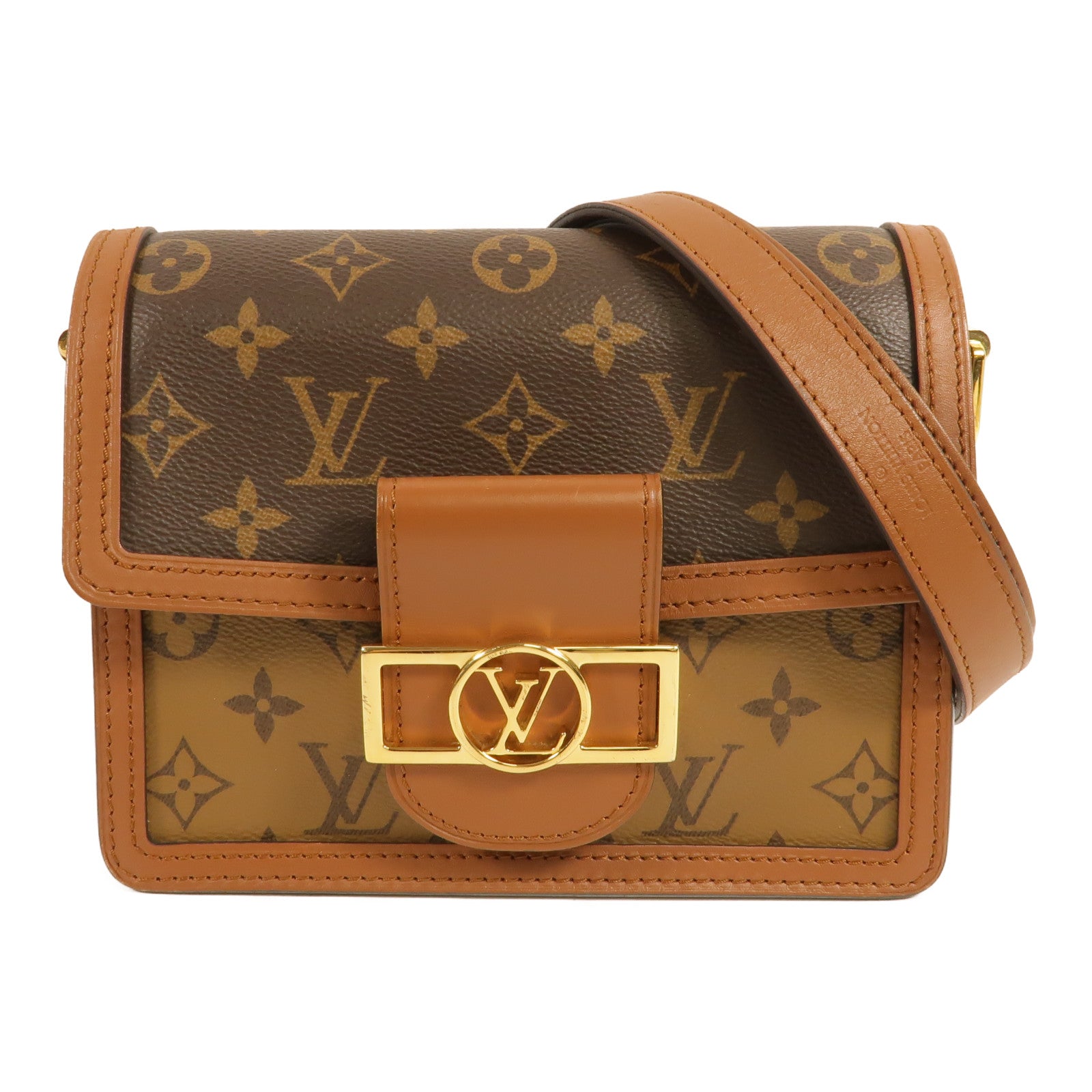 LOUIS VUITTON Monogram Reverse Mini Dauphine肩背袋