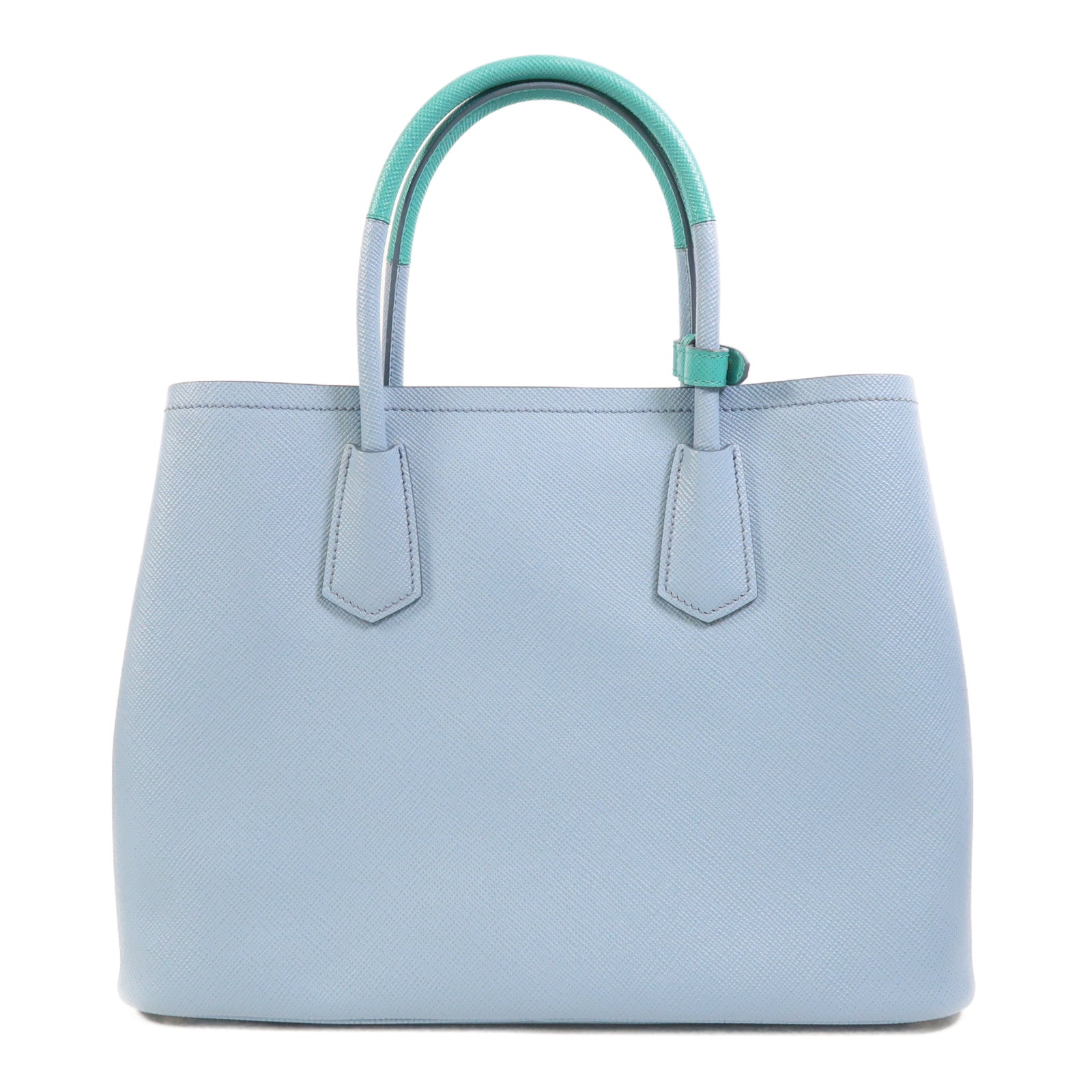 PRADA Saffiano皮革2 Way Shoulder金扣手挽肩背兩用袋