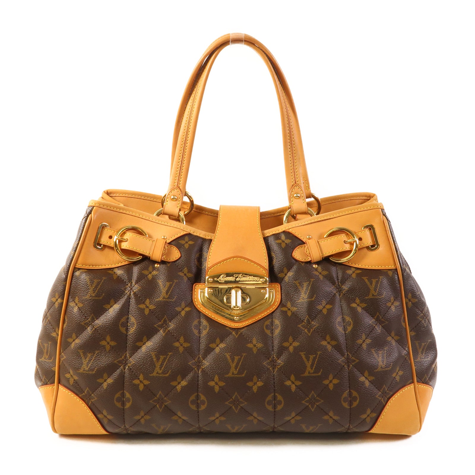 LOUIS VUITTON Monogram Etolie金扣手挽袋