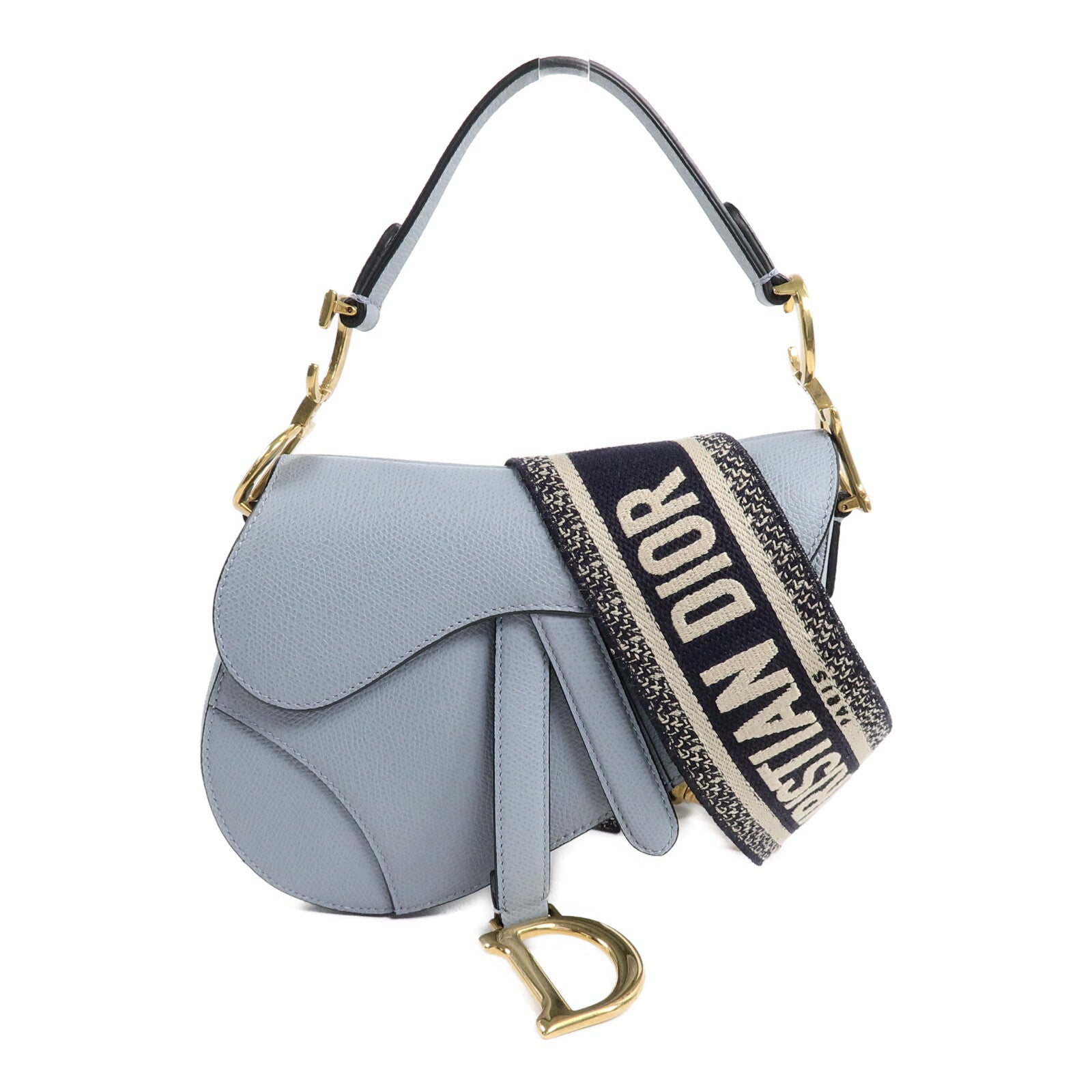 Dior 牛皮皮革Saddle Mini手挽肩背兩用袋