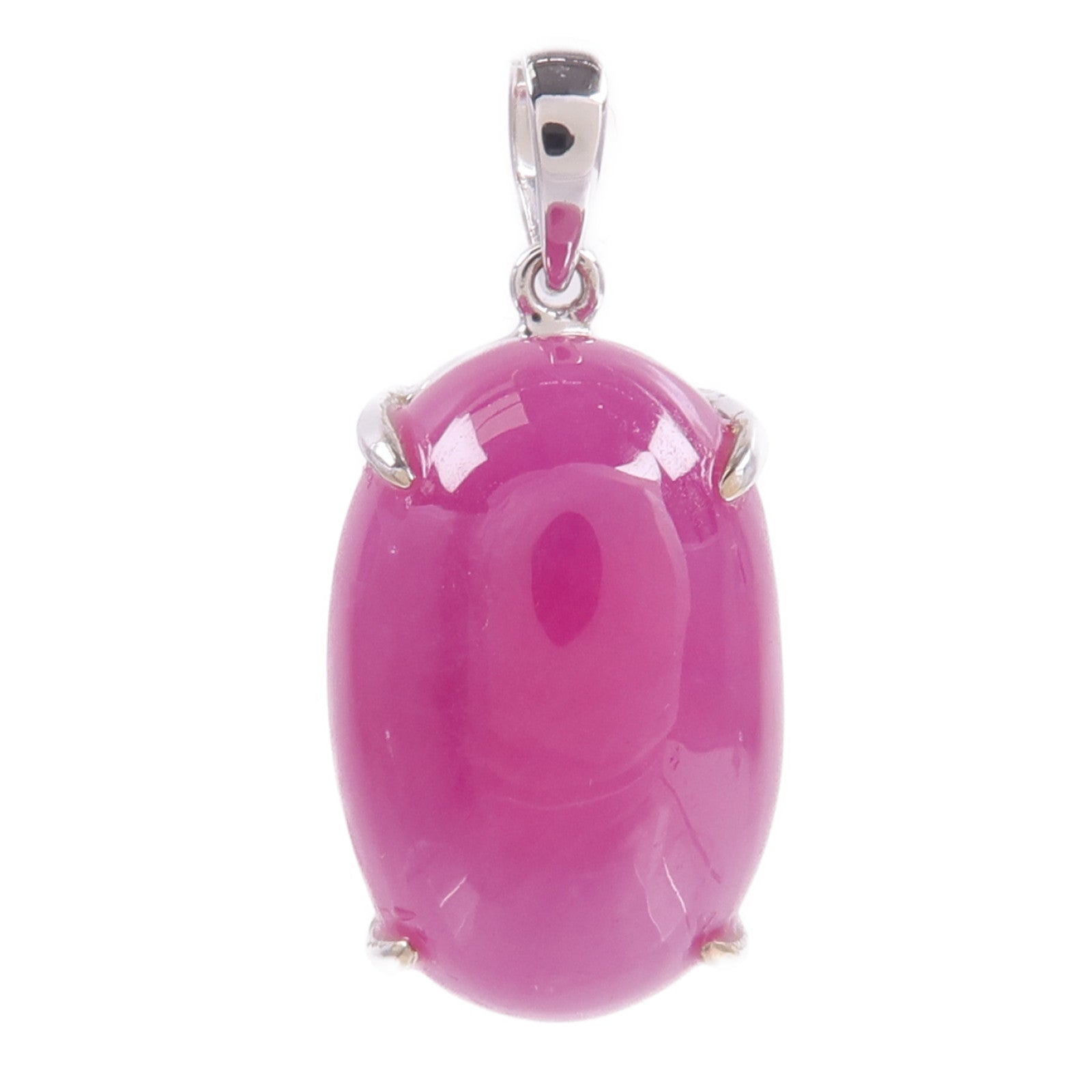 JEWELRY 18K白金Ruby Top紅寶石吊墜