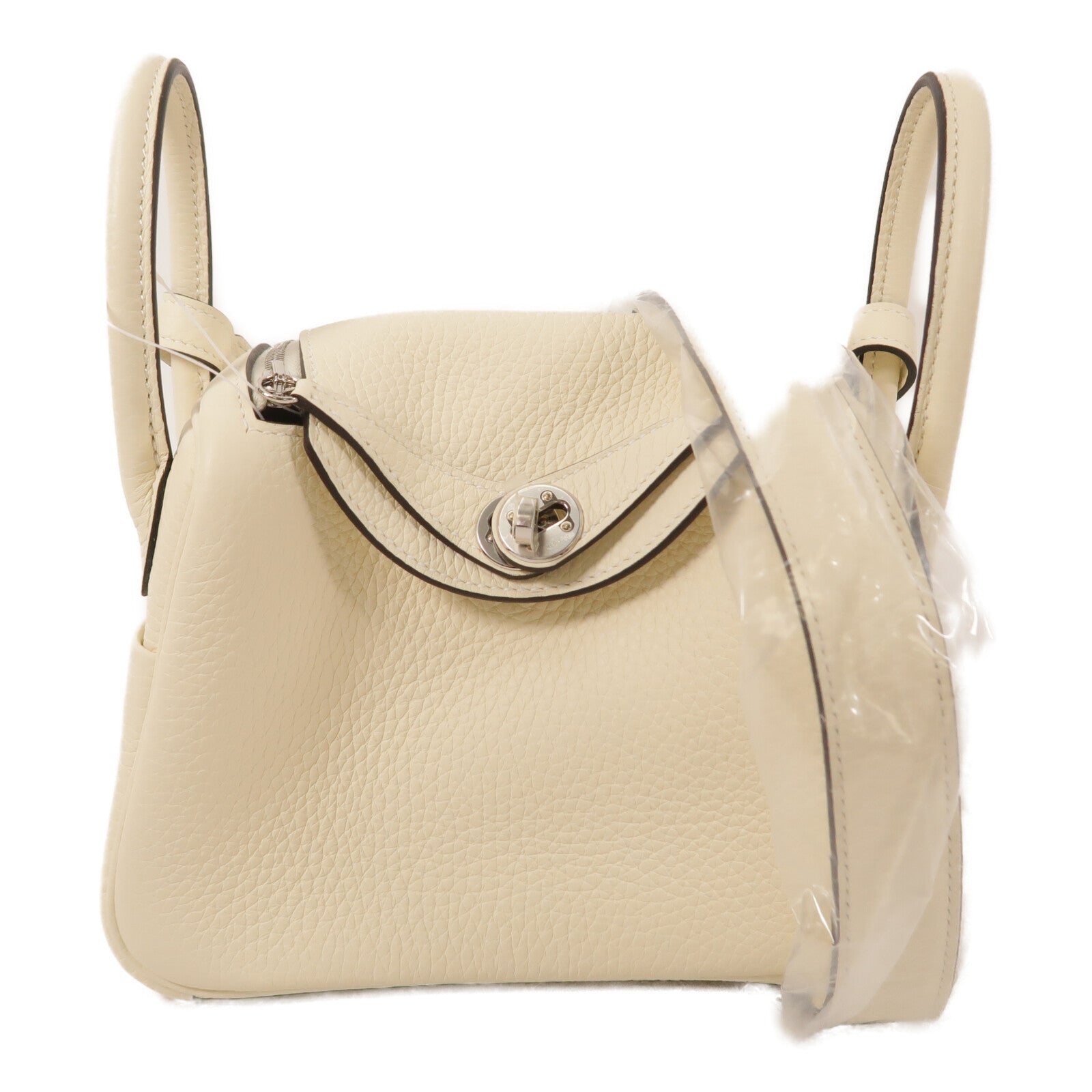 HERMES Clemence皮革Mini Lindy手挽肩背兩用袋