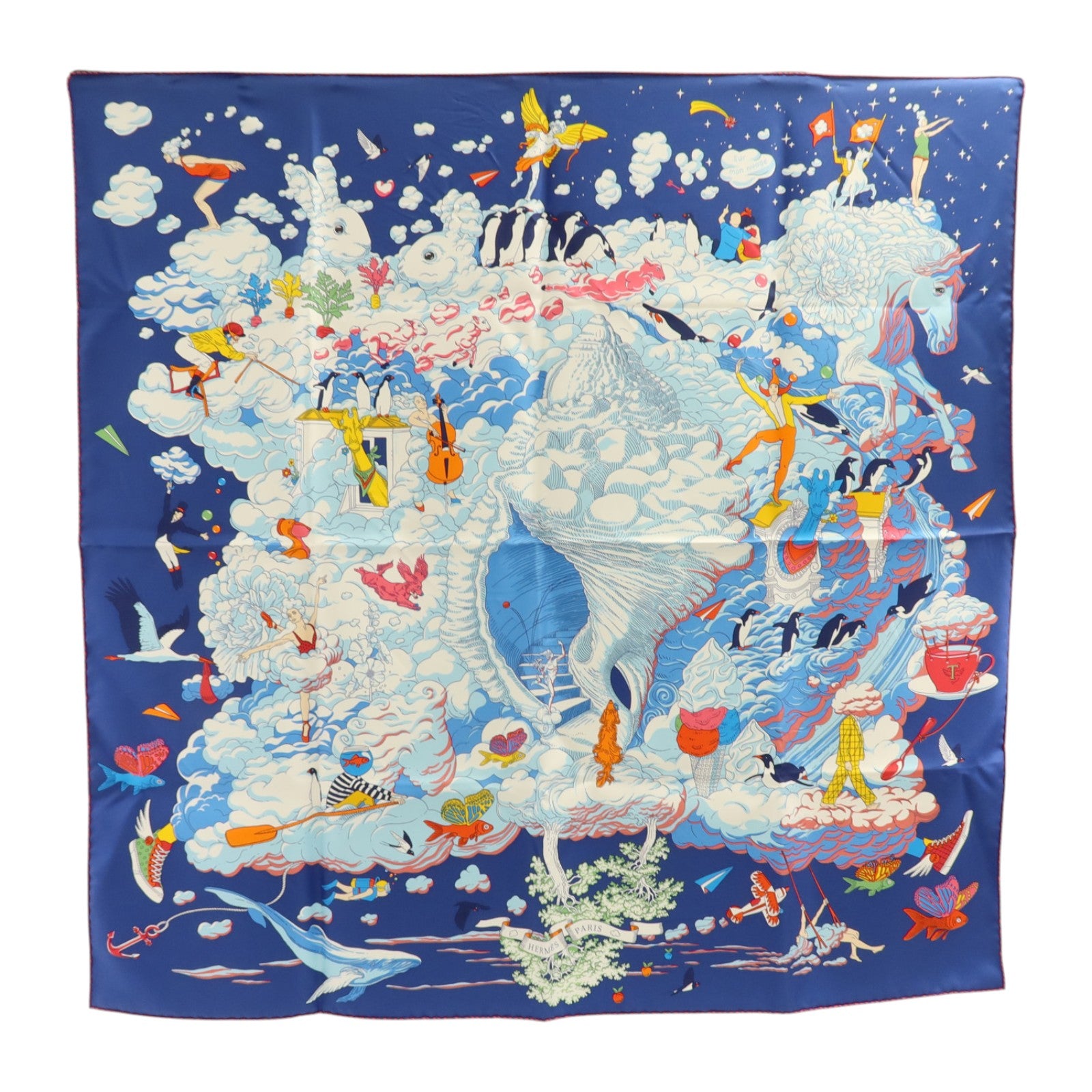 HERMES 絲質Scarf 90x90cm絲巾