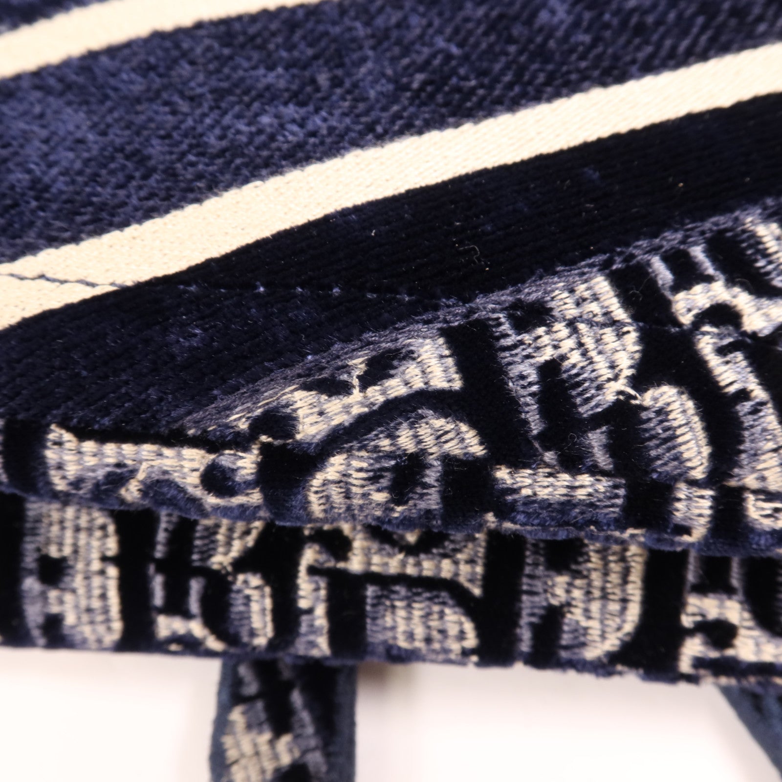 Dior 帆布Saddle金扣手挽袋