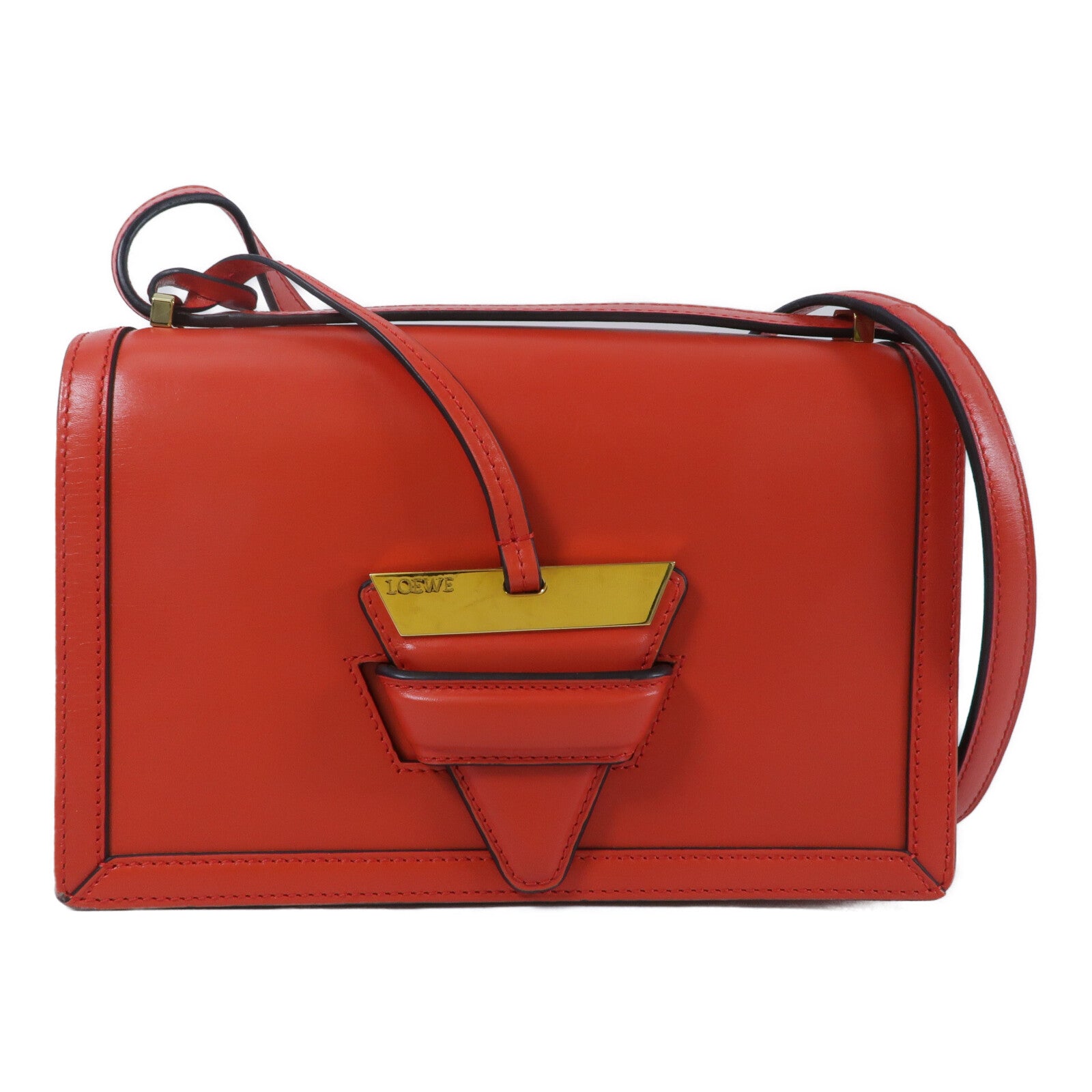 LOEWE 牛皮皮革Barcelona肩背袋