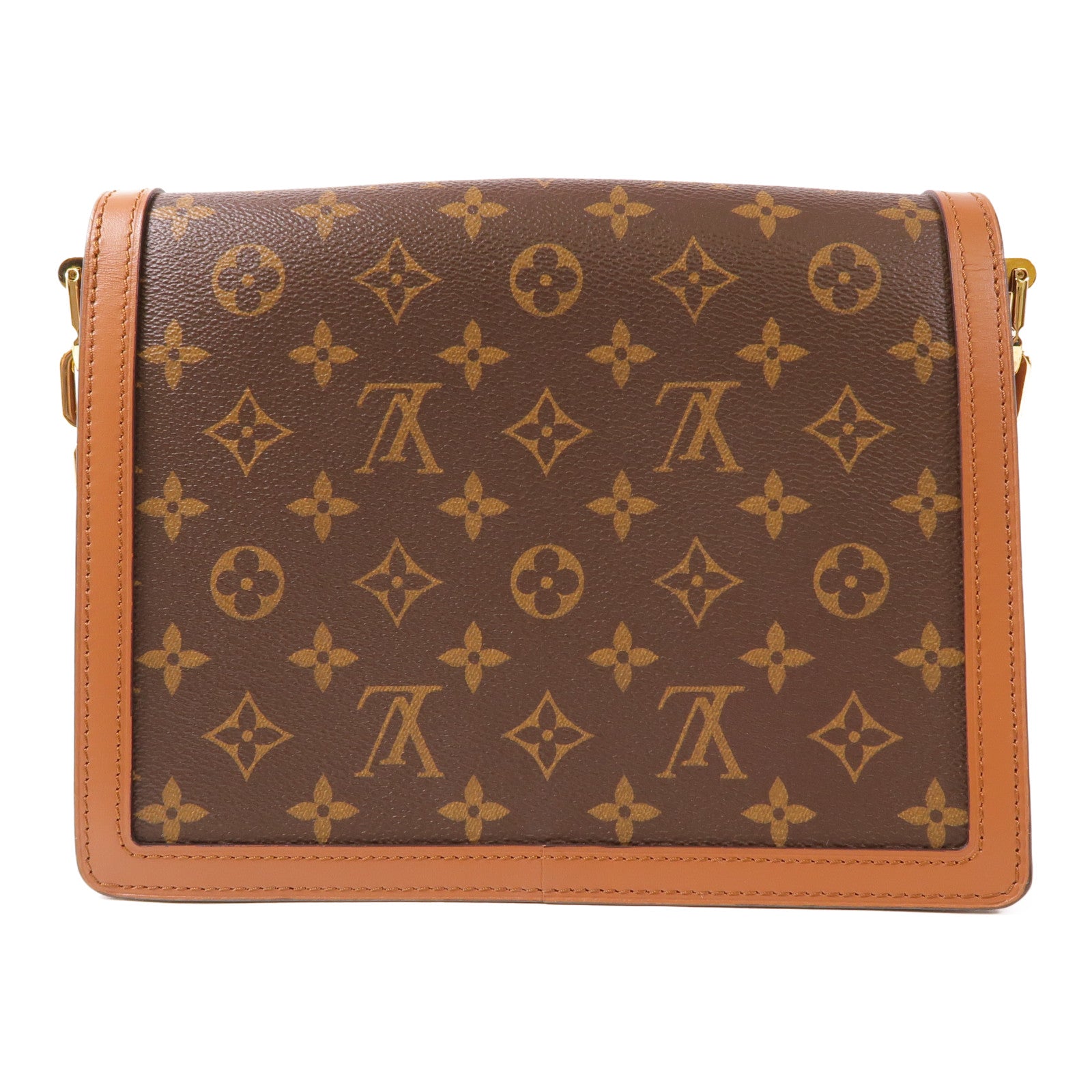 LOUIS VUITTON LV GHW Dauphine MM Crossbody Shoulder Bag M45958 Monogram Revers