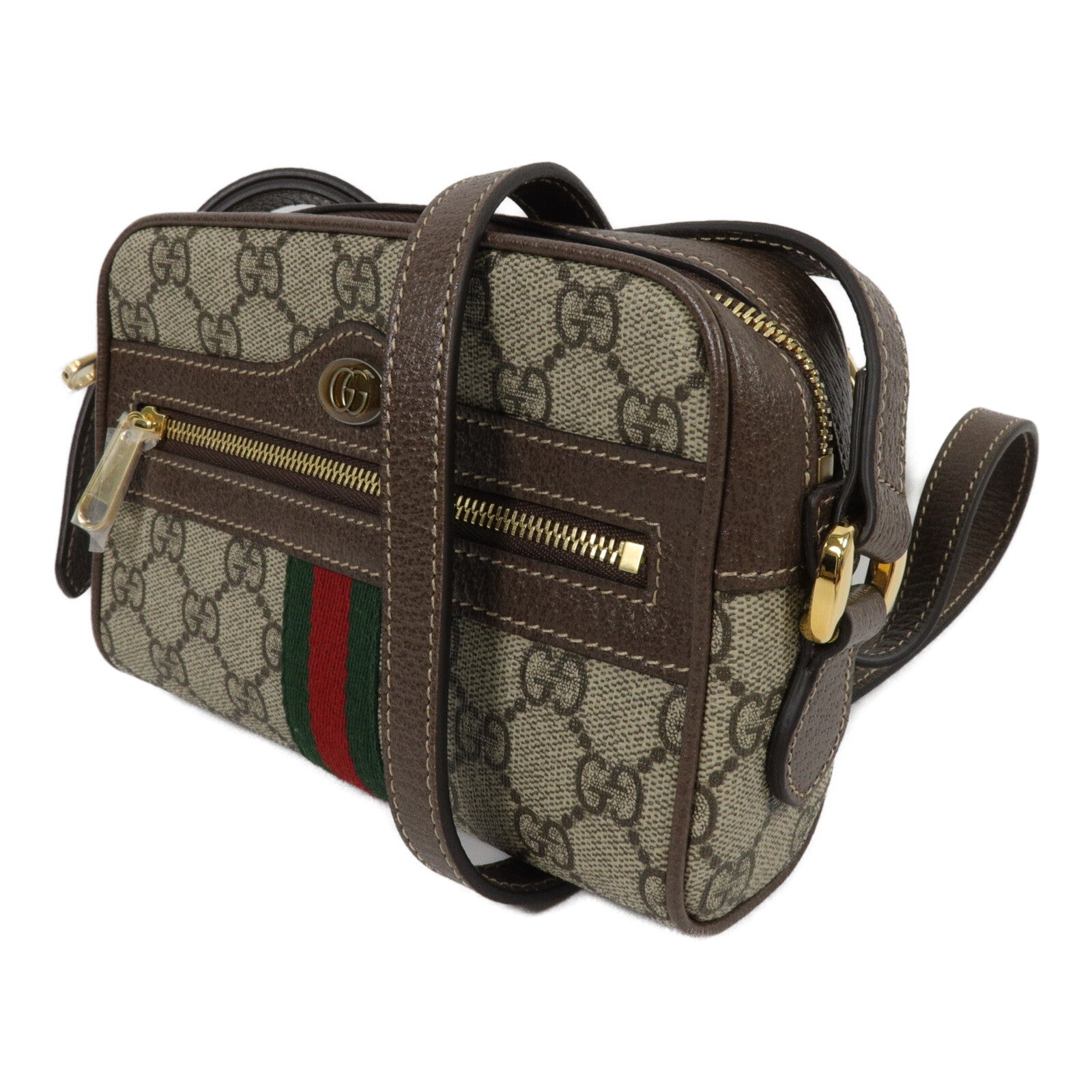 GUCCI 塗層帆布Ophidia Mini肩背袋