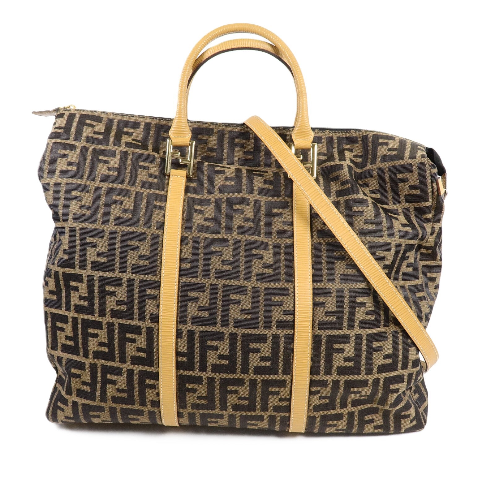 FENDI 帆布Vintage Shoulder Bag手挽肩背兩用袋