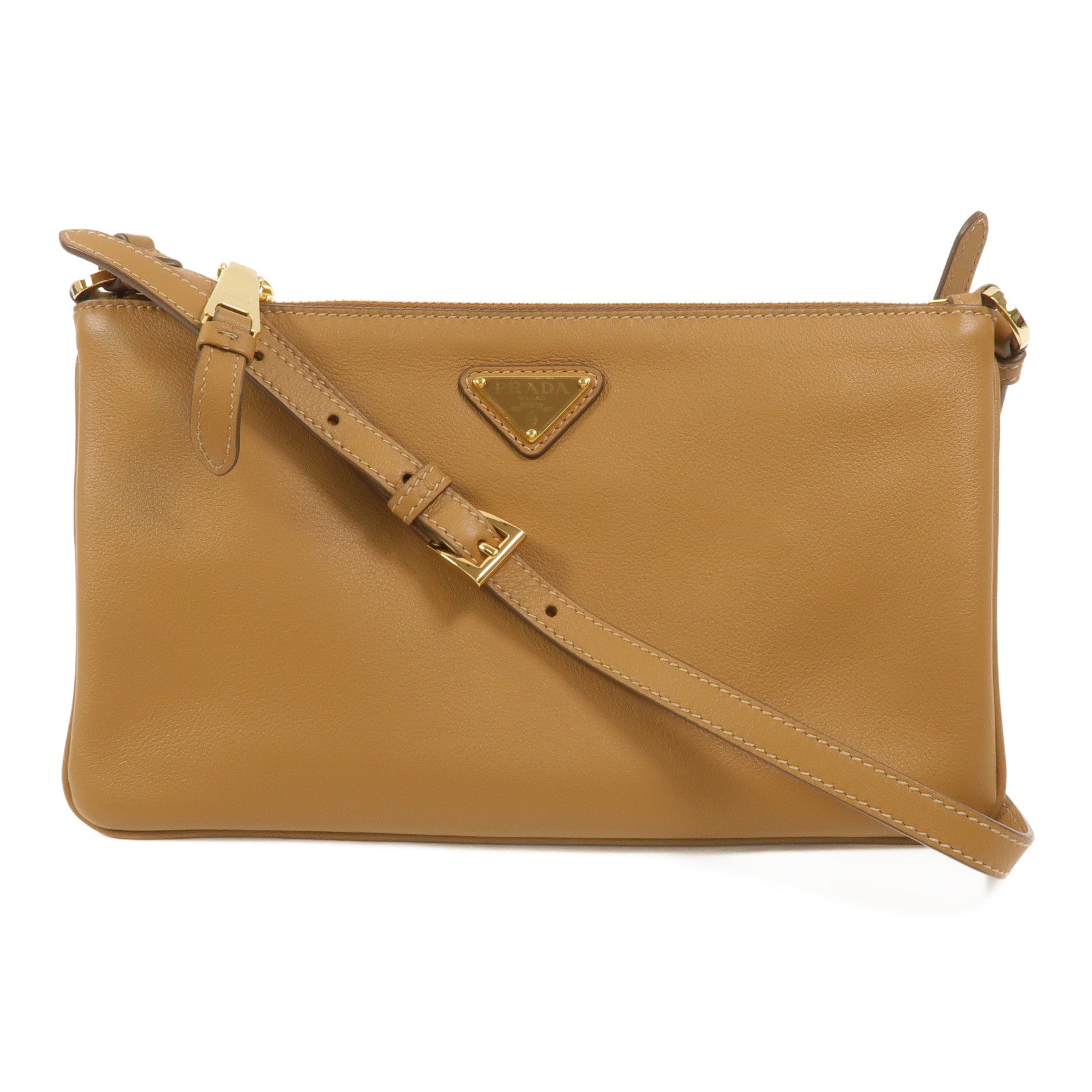 PRADA 牛皮皮革Shoulder Pouch肩背袋