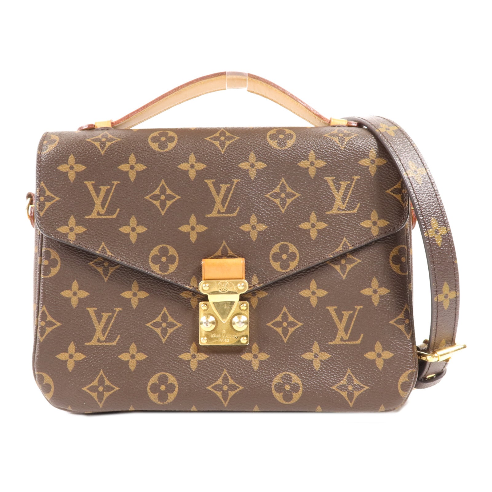 LOUIS VUITTON Monogram Pochette Metis MM金扣手挽肩背兩用袋