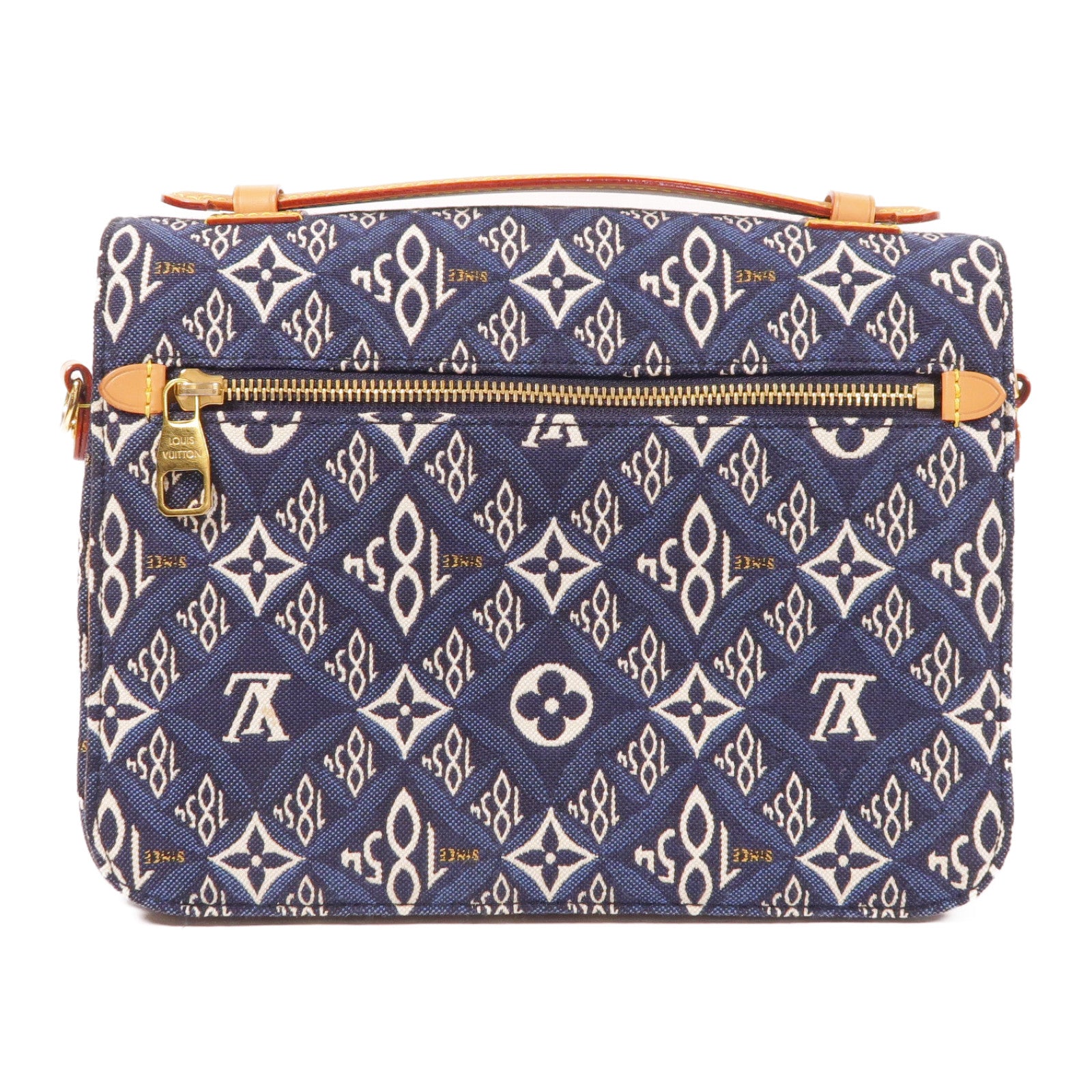 LOUIS VUITTON Monogram Jacquard Pochette Metis金扣手挽肩背兩用袋