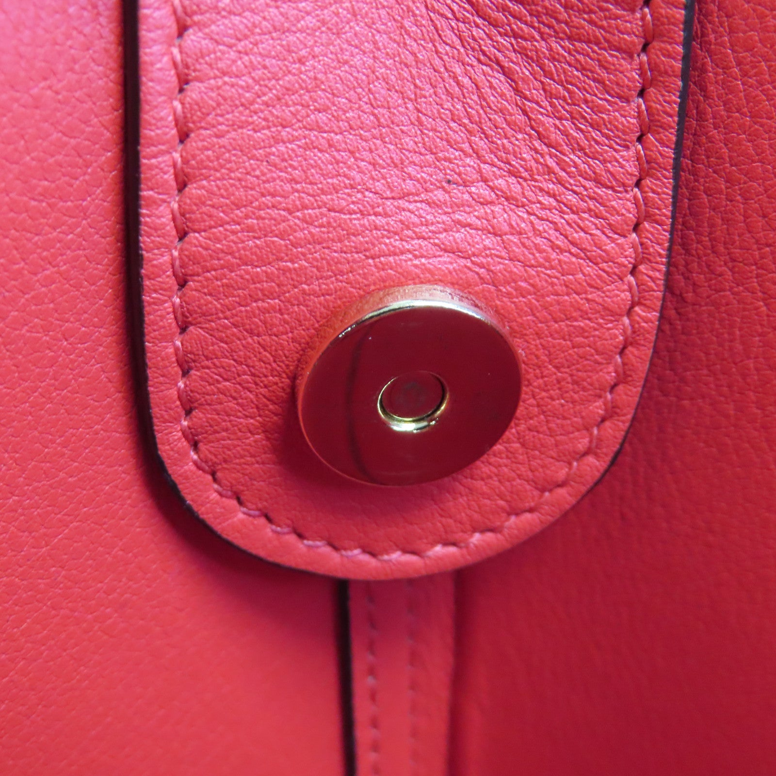 GUCCI 【激減優惠】塗層帆布Chain Shoulder金扣鏈帶肩背袋啡色/紅色