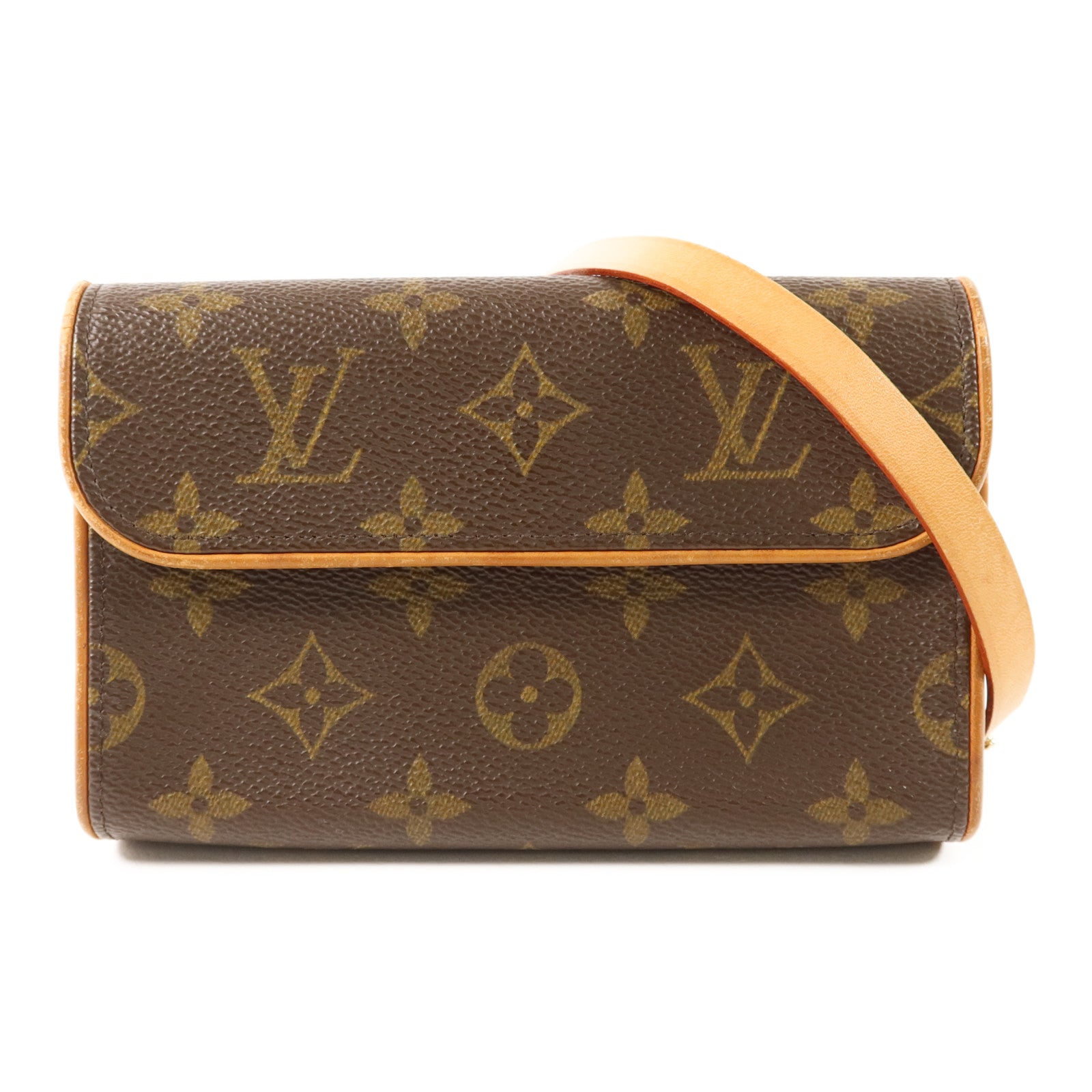 LOUIS VUITTON Monogram Pochette Florentine XS金扣腰包