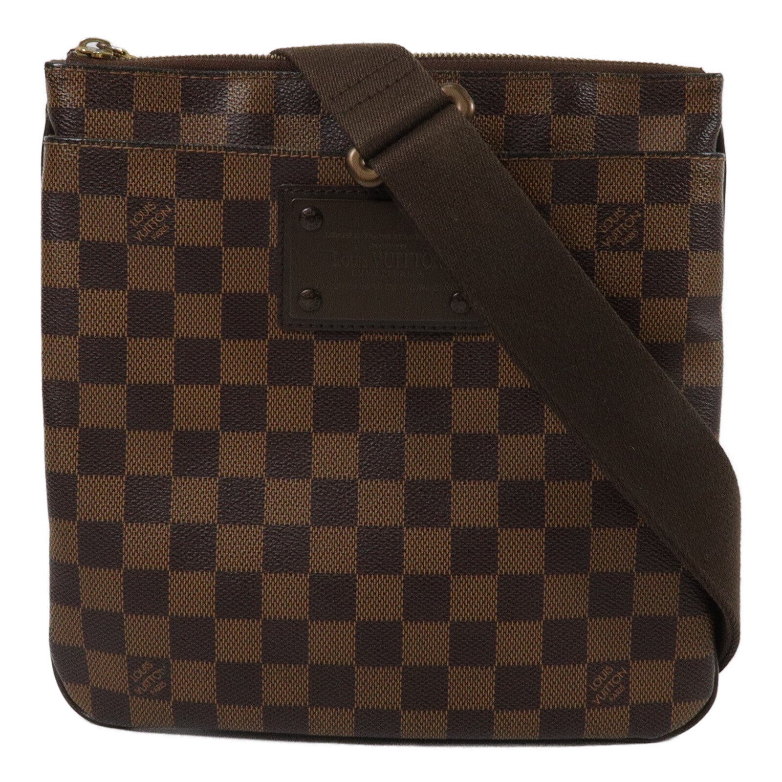 LOUIS VUITTON Damier Plate Brooklyn肩背袋