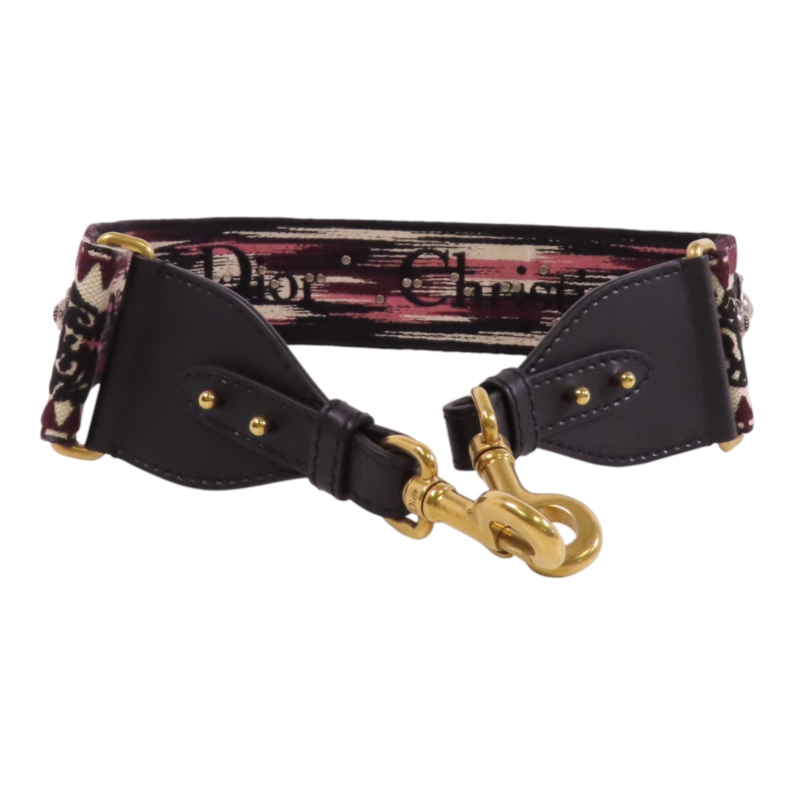 Dior 帆布Shoulder Strap金扣肩帶