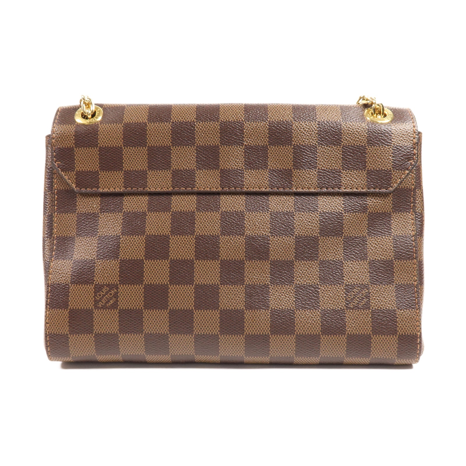 LOUIS VUITTON Damier Vavin PM金扣鏈帶肩背袋