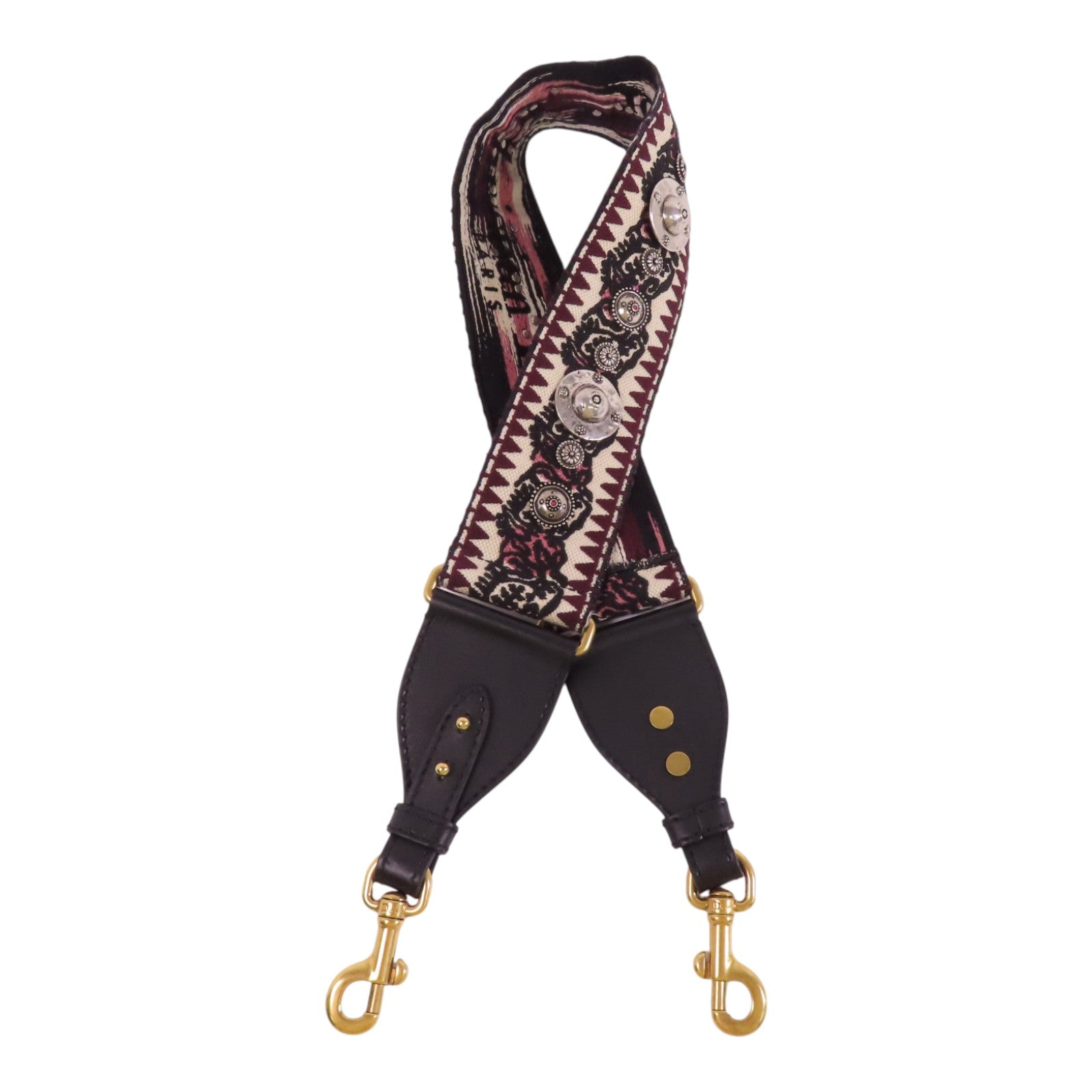 Dior 帆布Shoulder Strap金扣肩帶