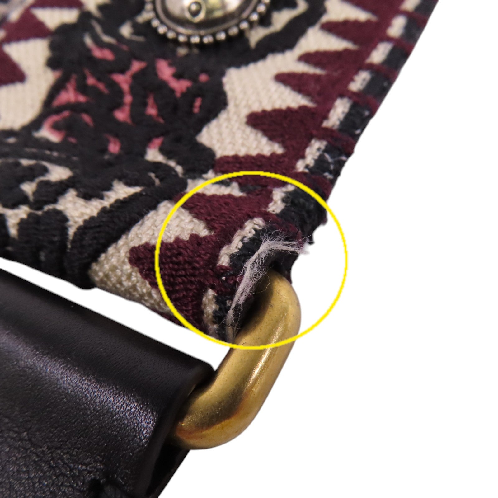 Dior 帆布Shoulder Strap金扣肩帶