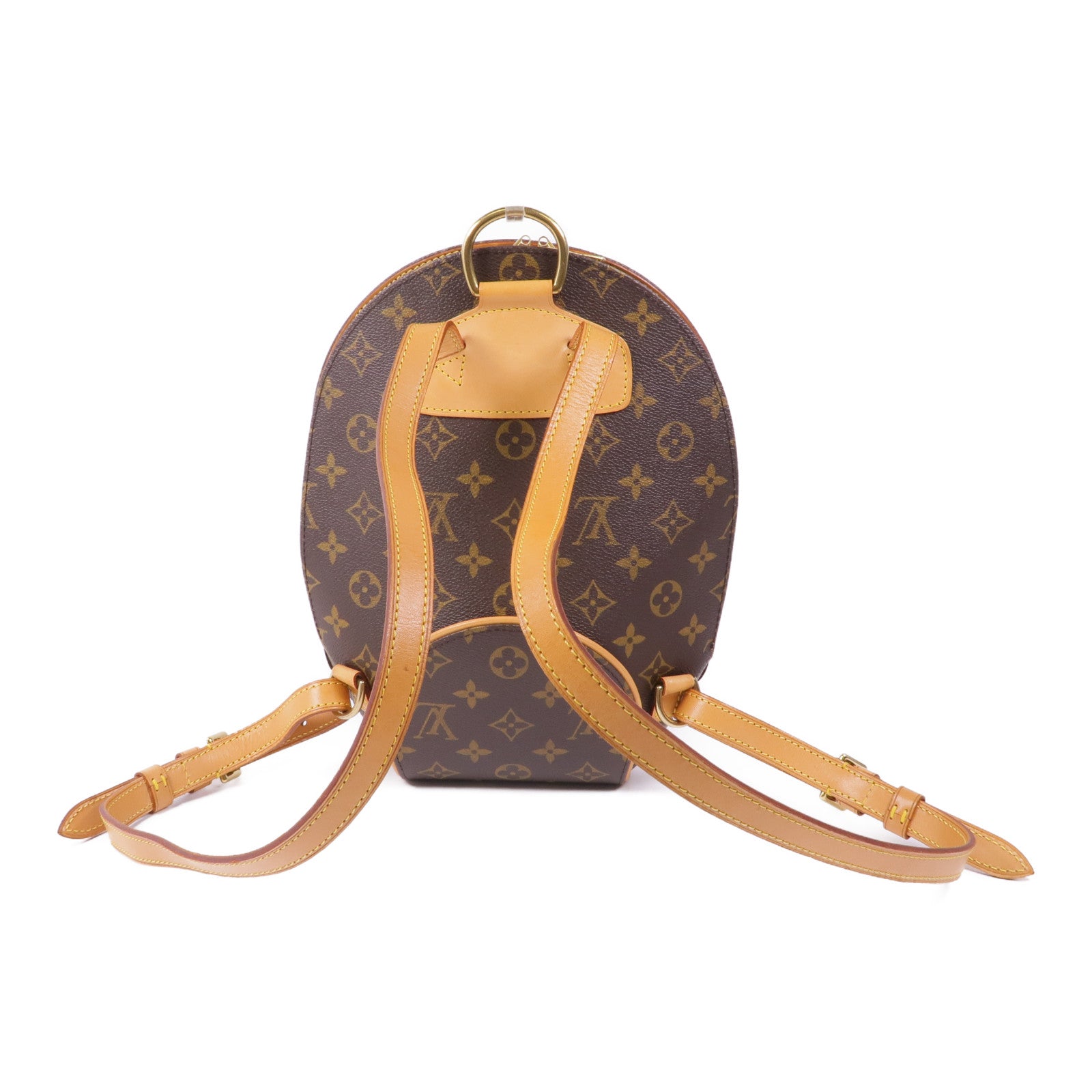 LOUIS VUITTON Monogram Ellipse Sac A Dos Backpack金扣背包棕色