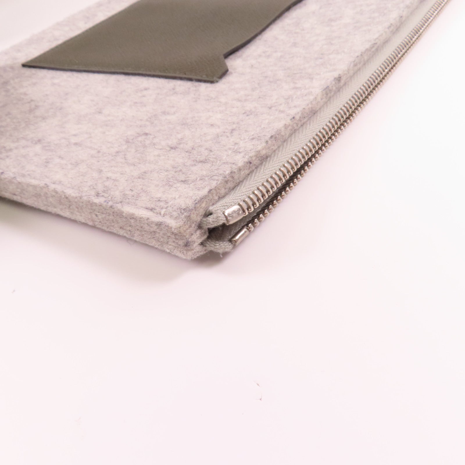 HERMES 羊毛/Epsom皮革TooDoo 37手拿包