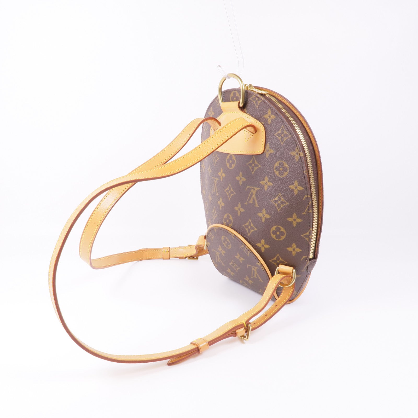 LOUIS VUITTON Monogram Ellipse Sac A Dos Backpack金扣背包棕色