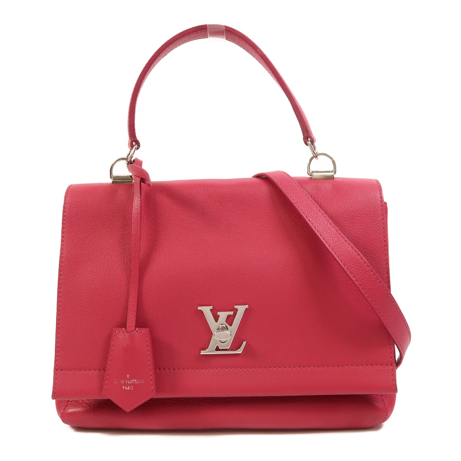 LOUIS VUITTON 【激減優惠】牛皮皮革Lockme 2銀扣手挽肩背兩用袋