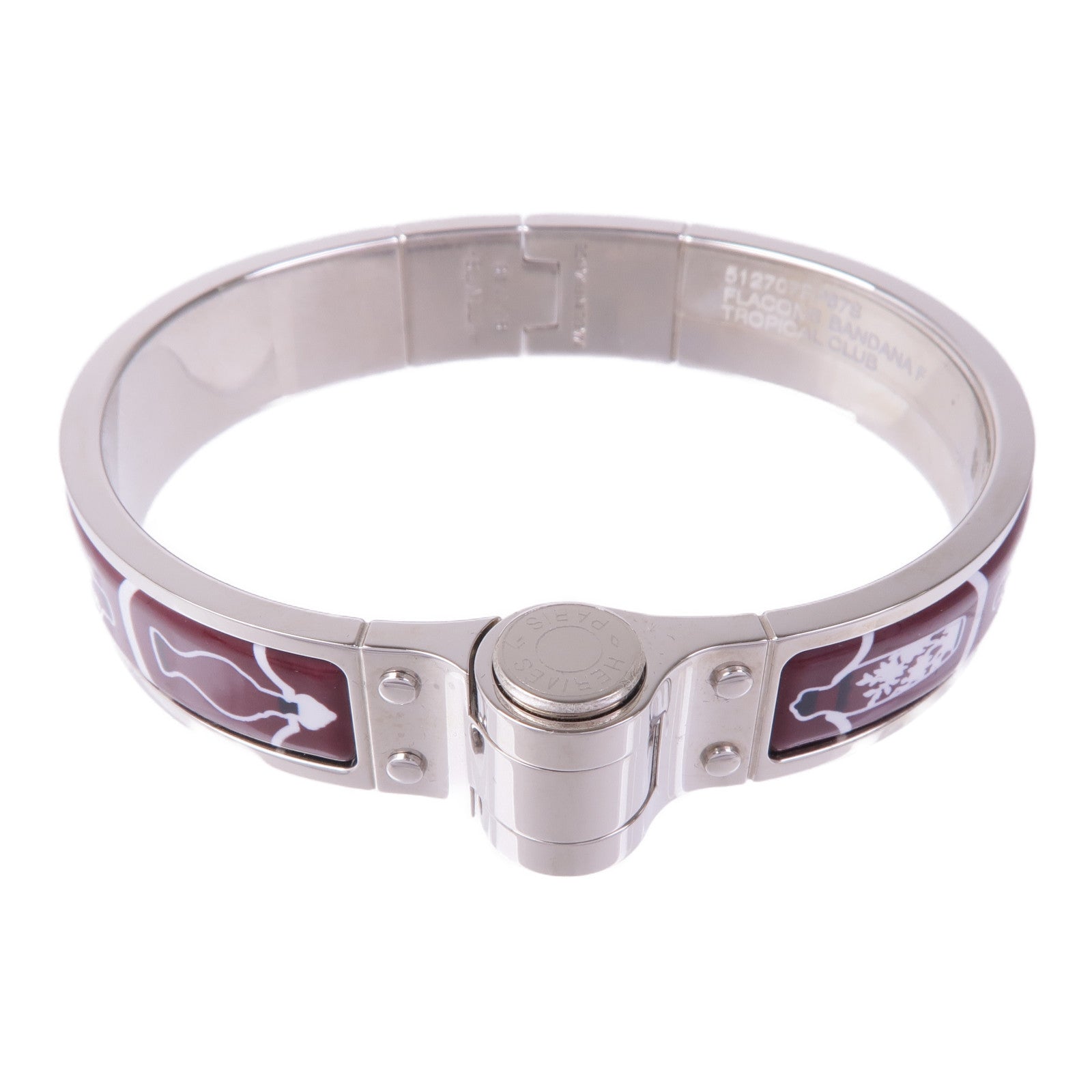 HERMES 金屬/琺瑯Charniere Bracelet手鐲