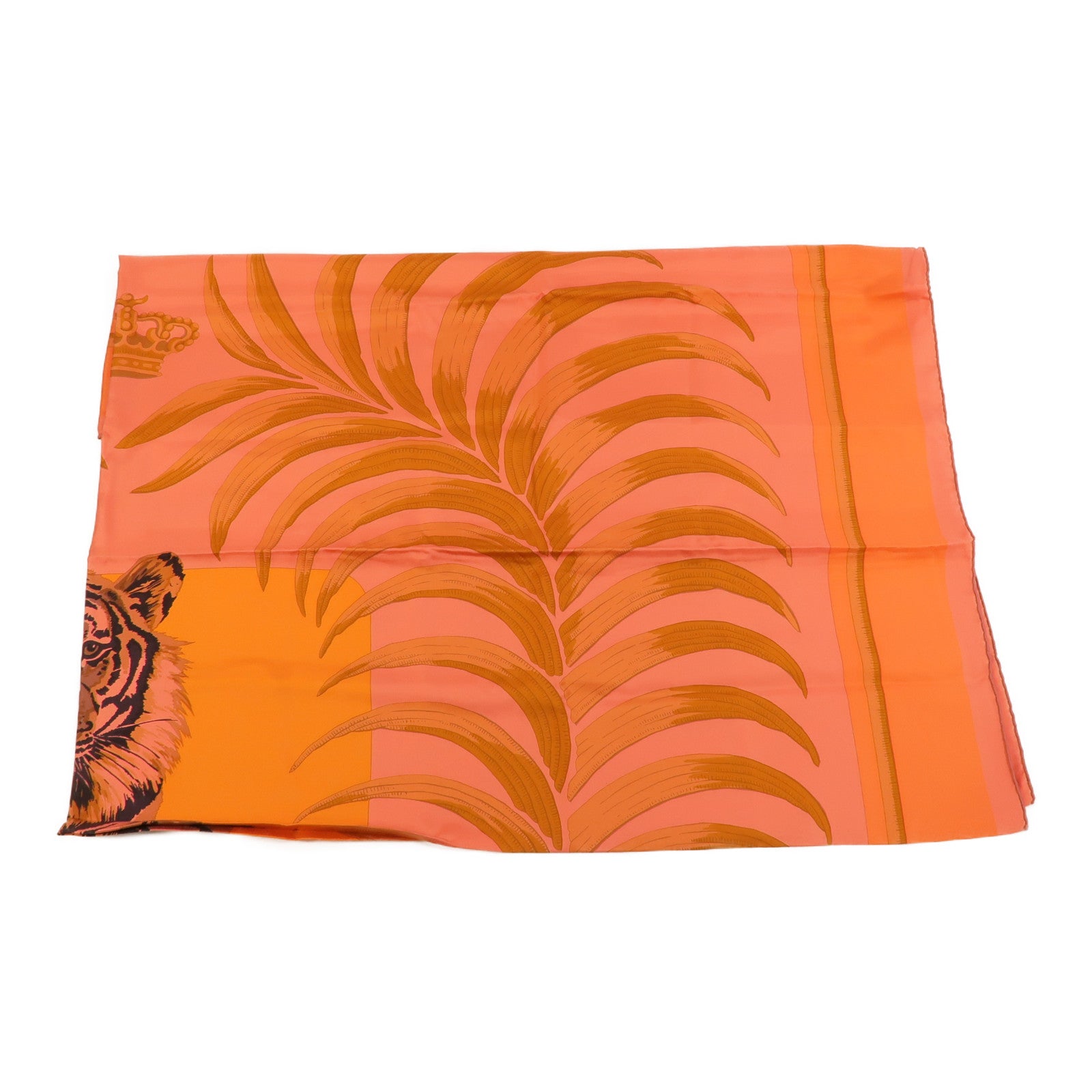 HERMES 絲質Hermes Tigre Royal Dip Dye Scarf 140圍巾