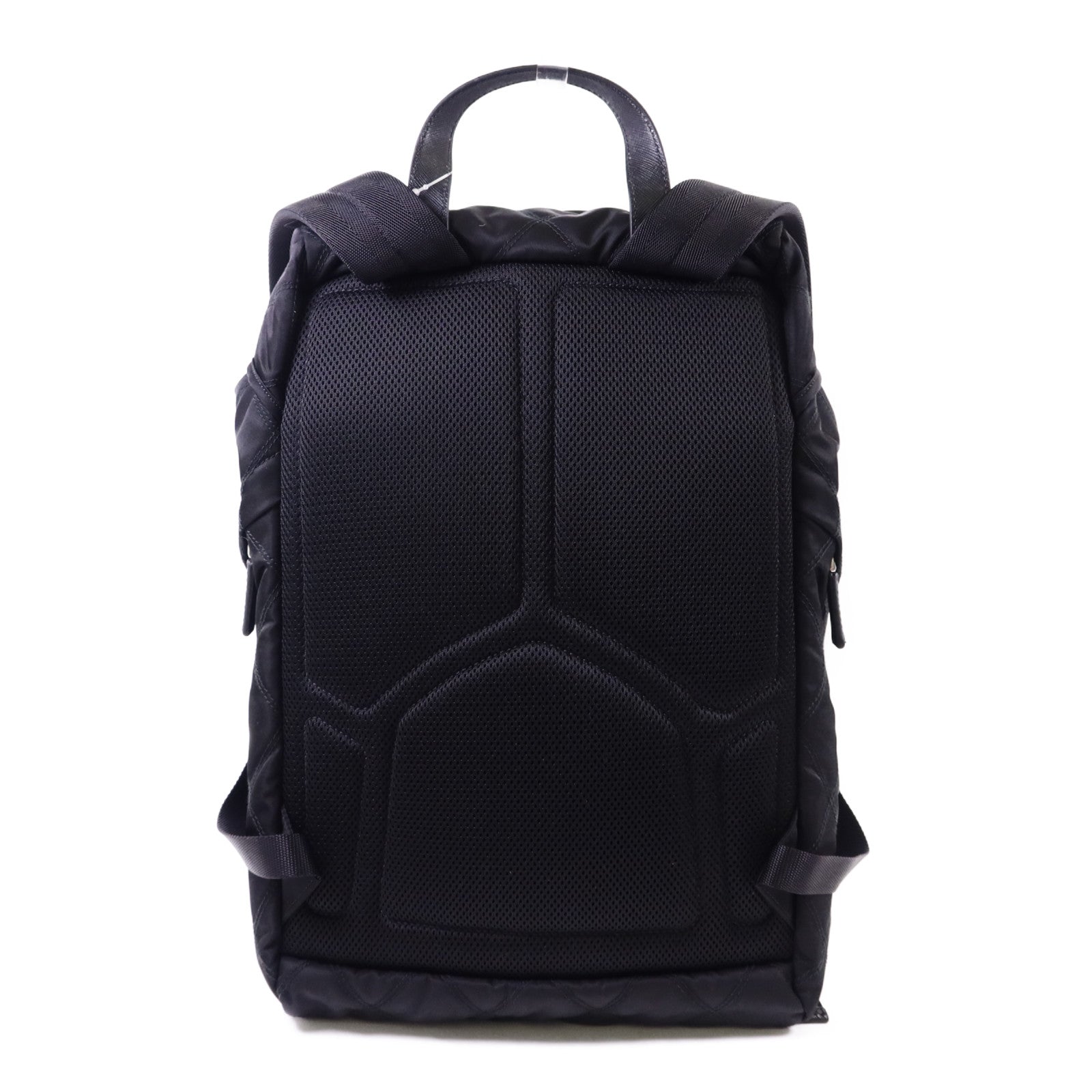 PRADA 尼龍Backpack銀扣背包