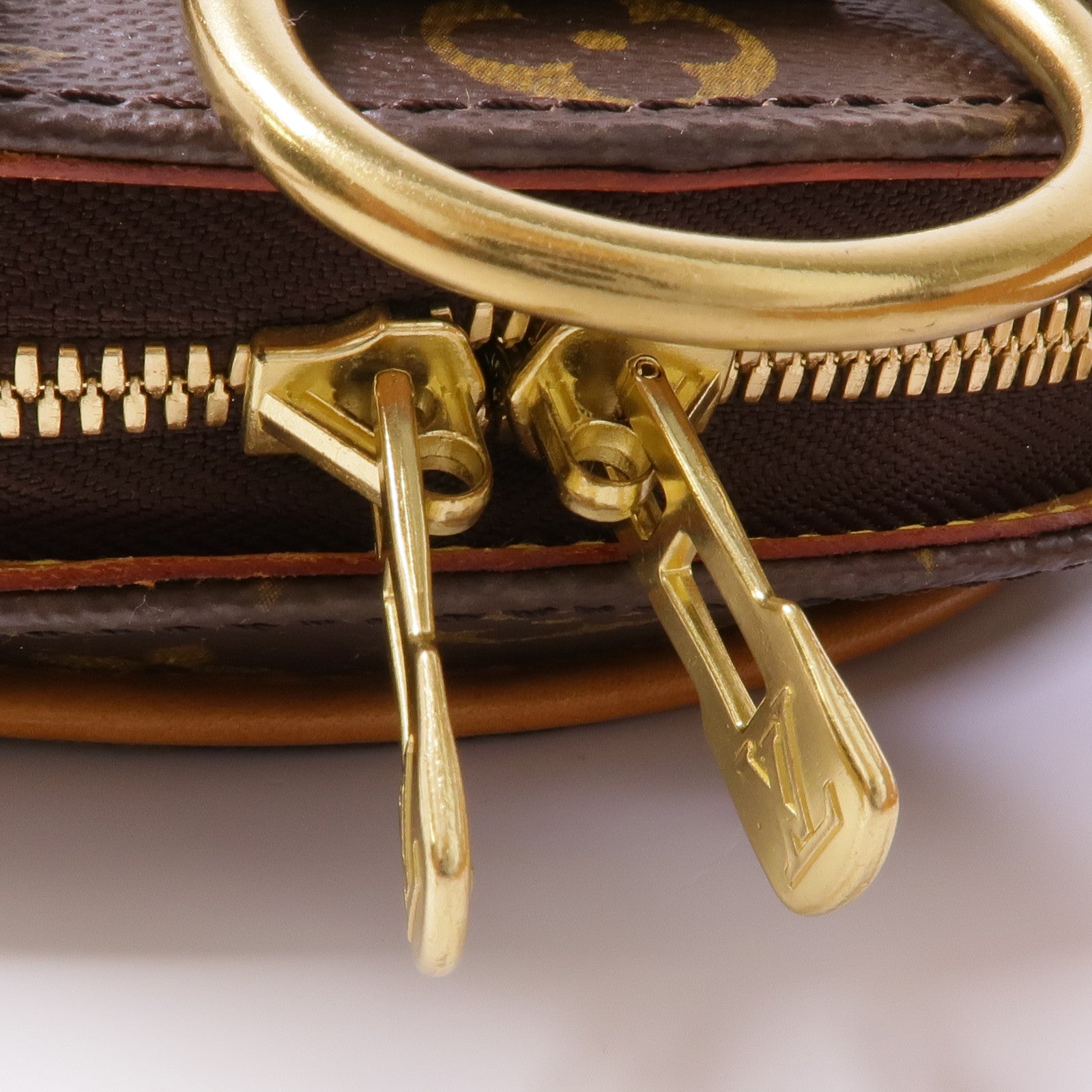 LOUIS VUITTON Monogram Ellipse Sac A Dos Backpack金扣背包棕色