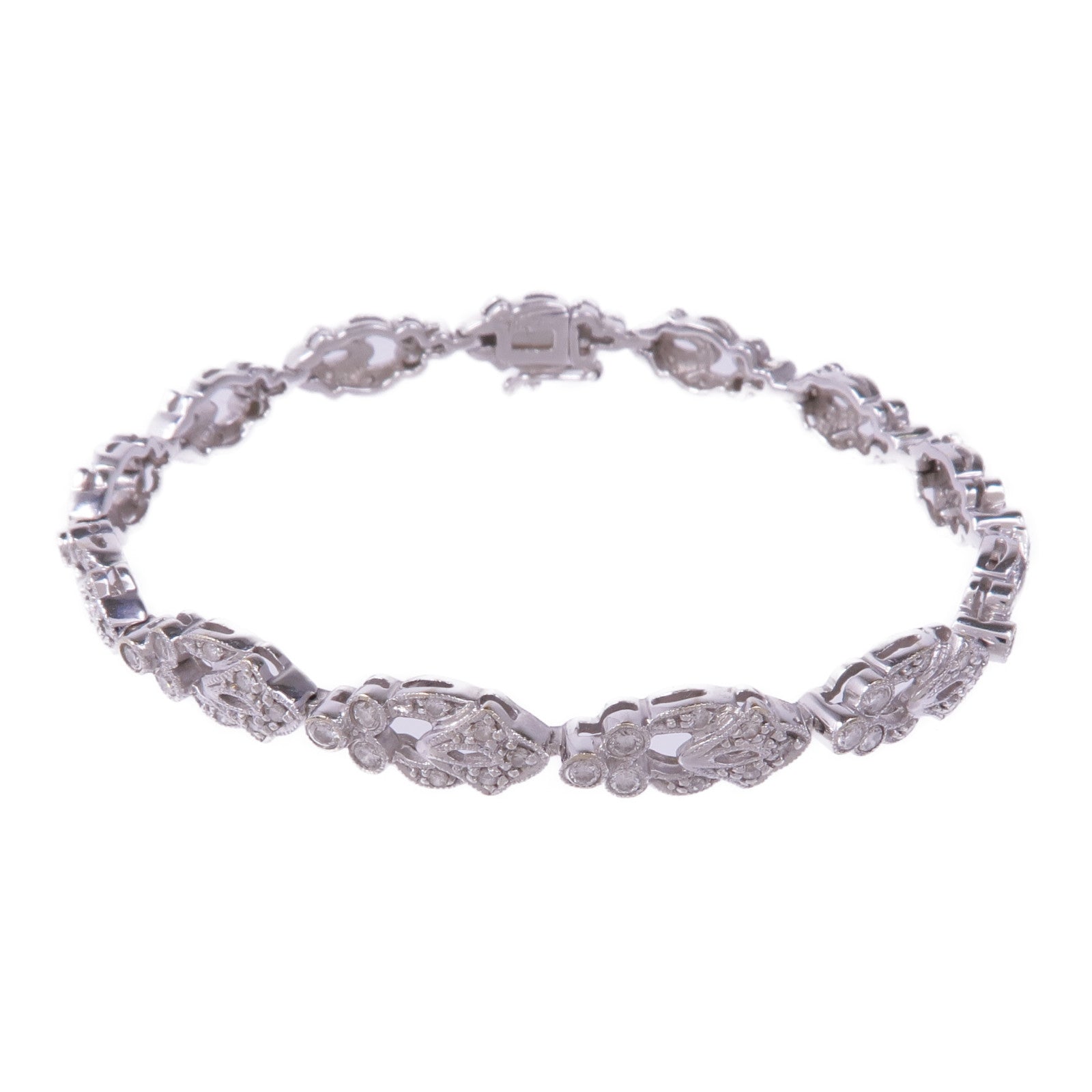 JEWELRY 18K白金Diamond Bracelet鑽石手鏈