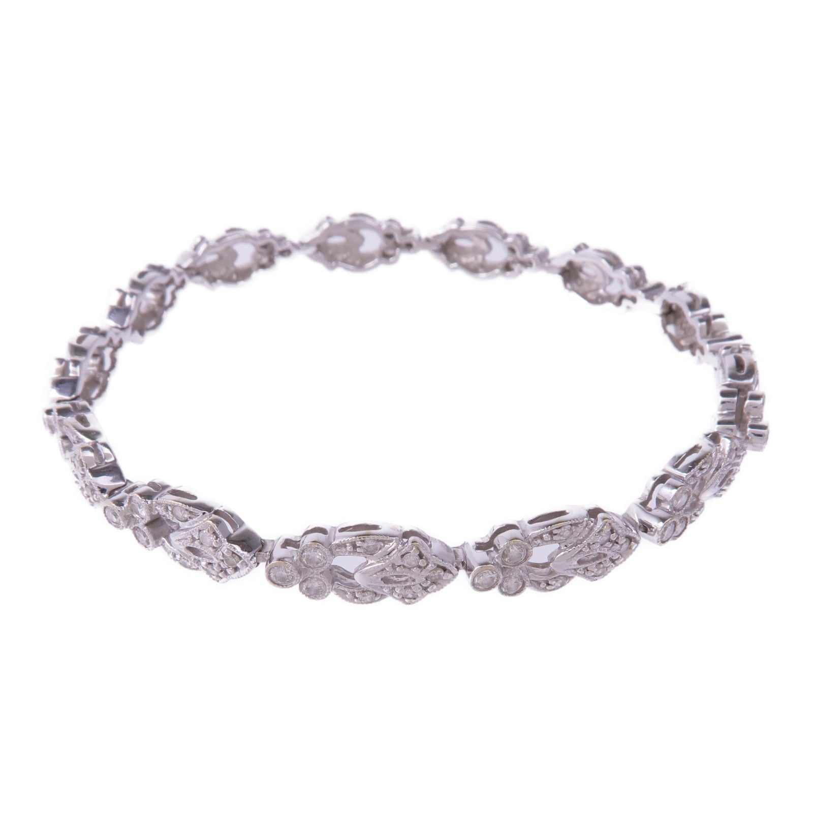 JEWELRY 18K白金Diamond Bracelet鑽石手鏈
