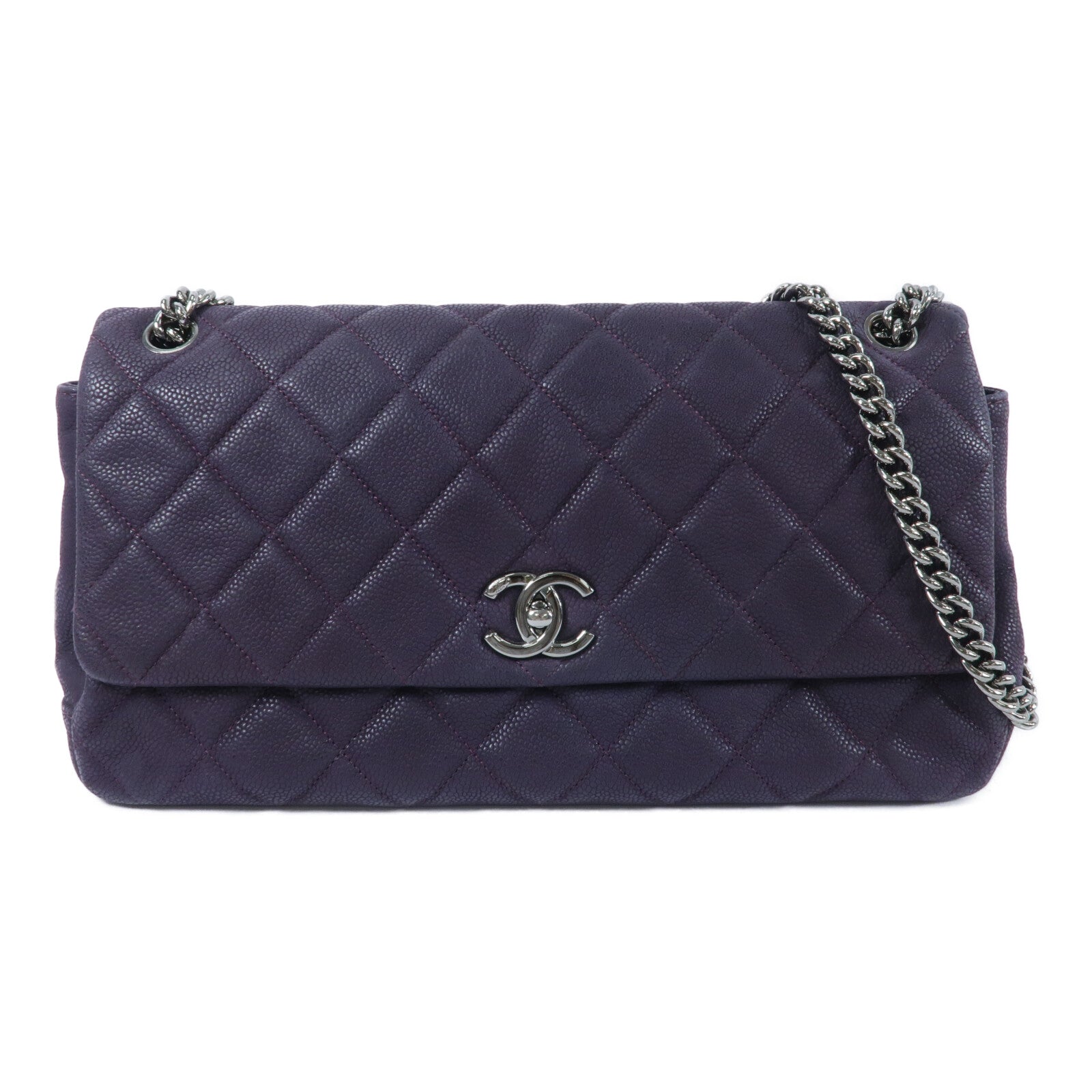 CHANEL 牛皮皮革Chain Shoulder鏈帶肩背袋