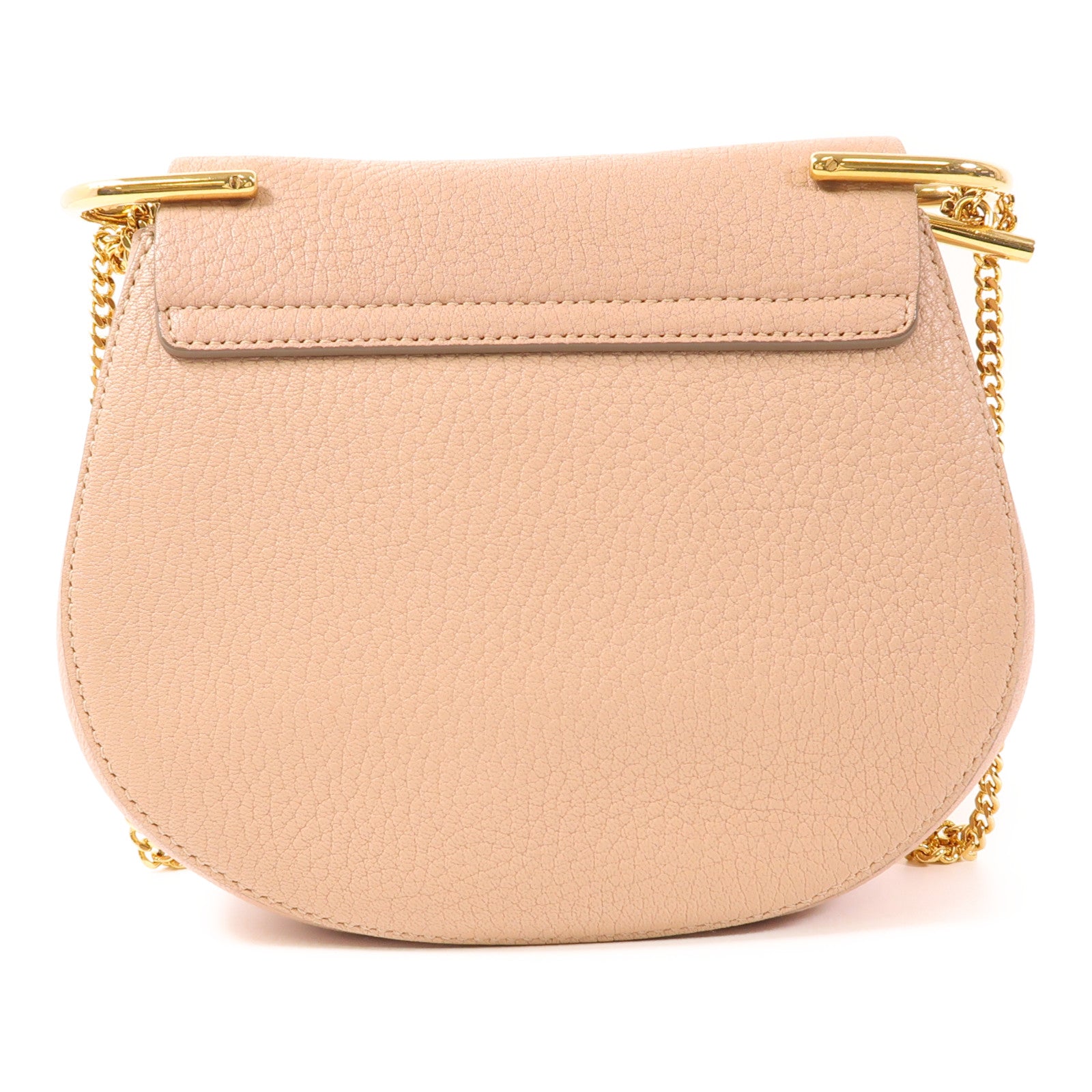 Chloe 【激減優惠】牛皮皮革Drew金扣鏈帶肩背袋