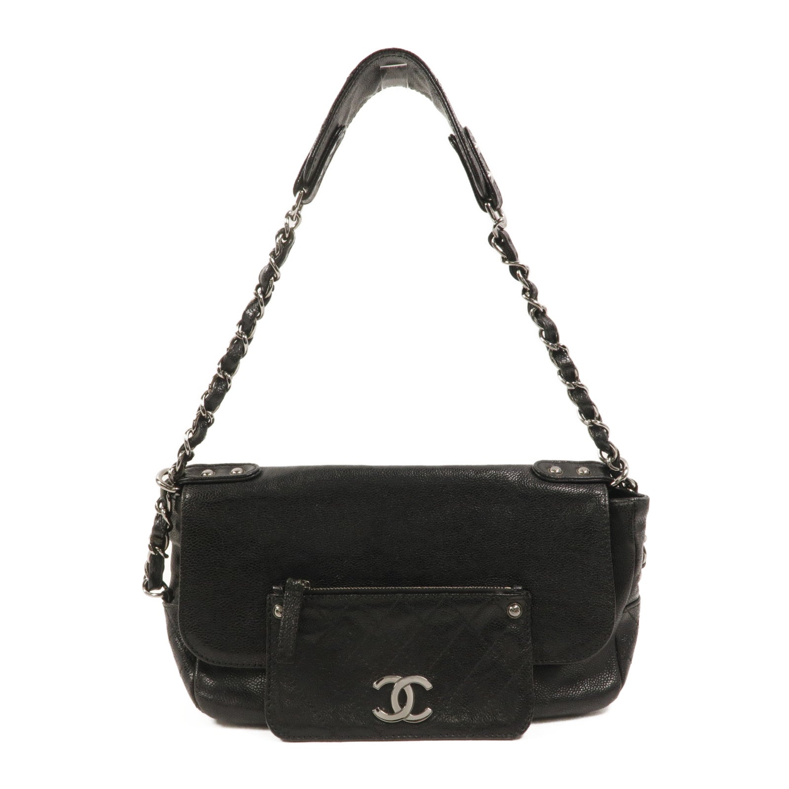 CHANEL 牛皮皮革Pocket in the City肩背袋
