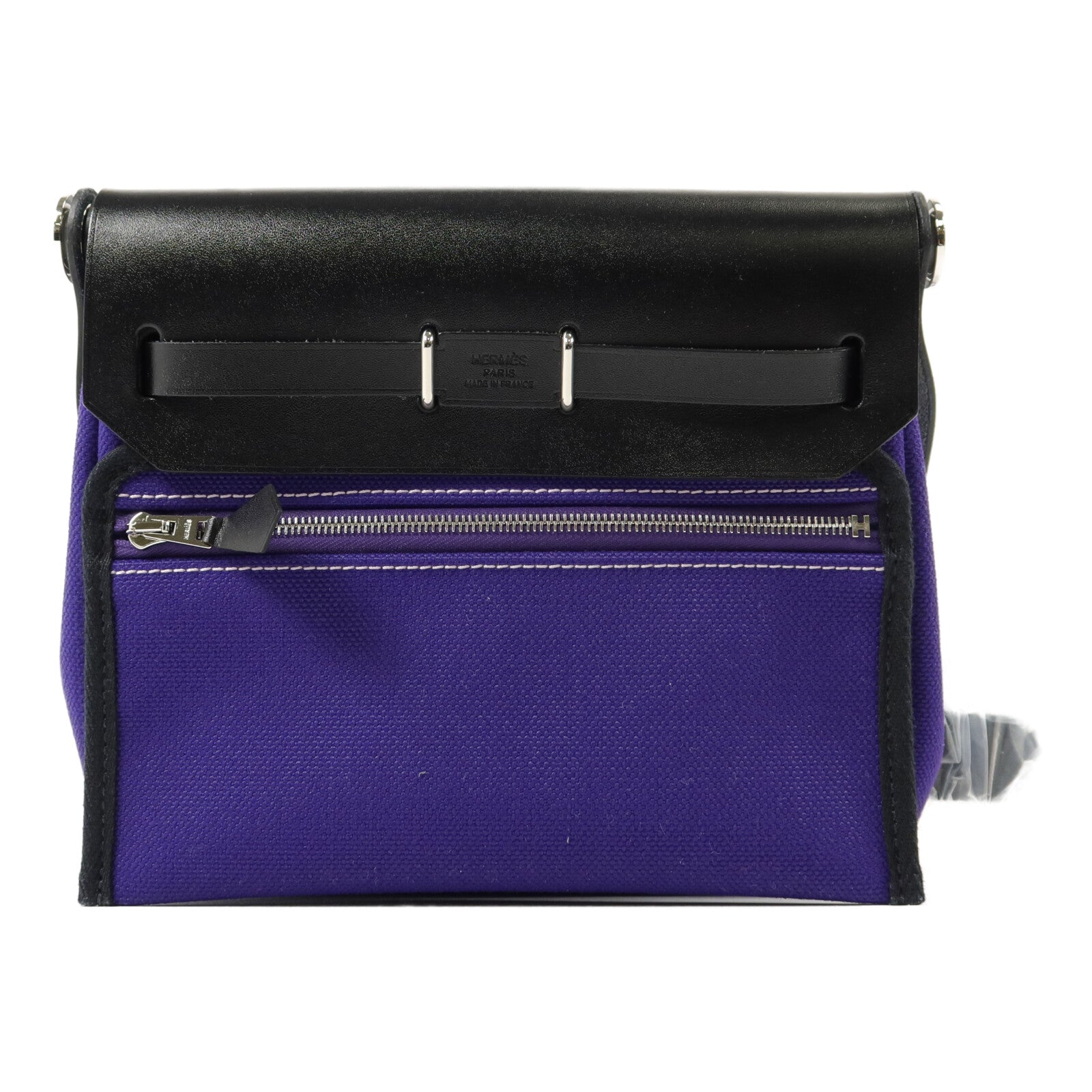 HERMES 帆布Mini Herbag肩背袋Purple