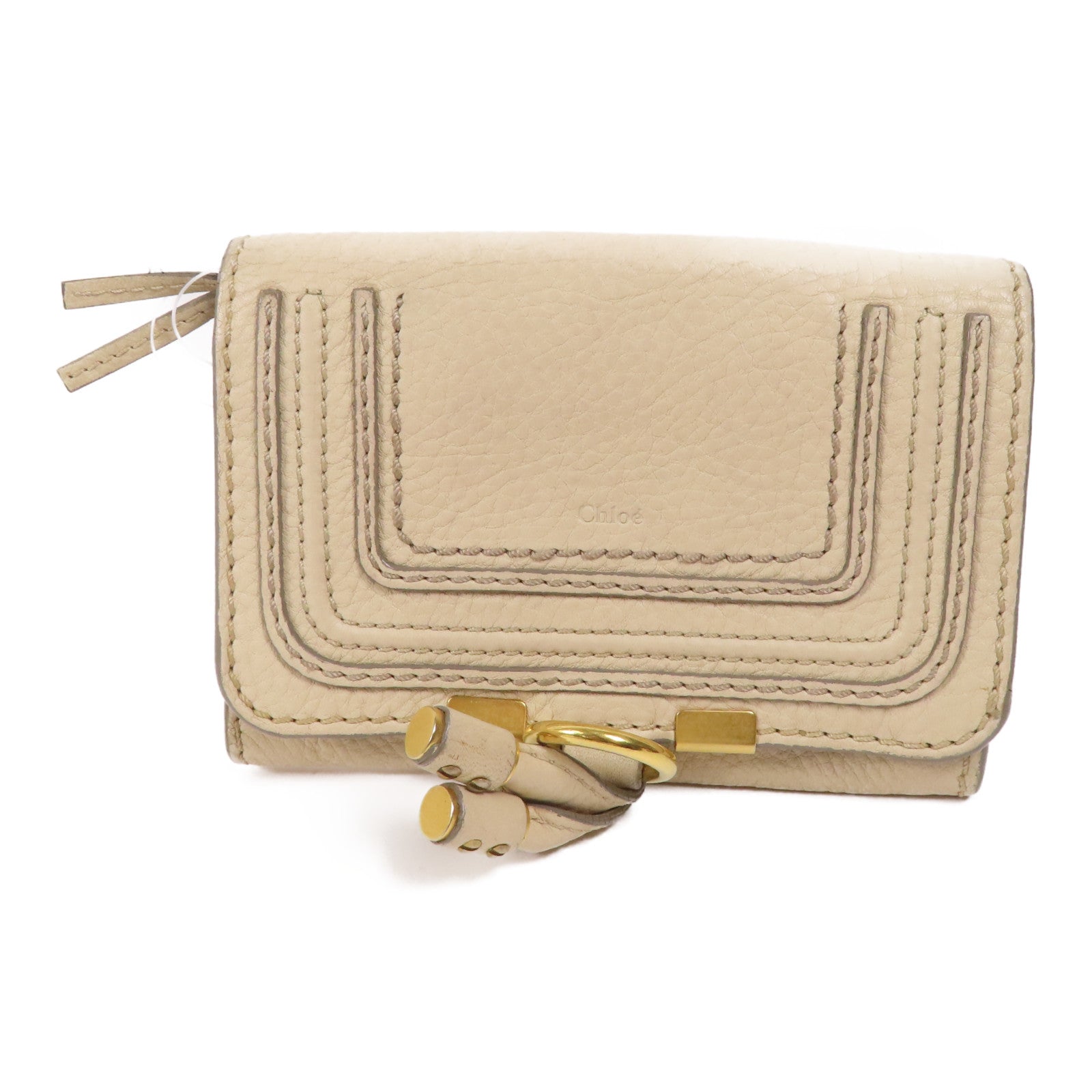 Chloe 牛皮皮革Wallet金扣錢包