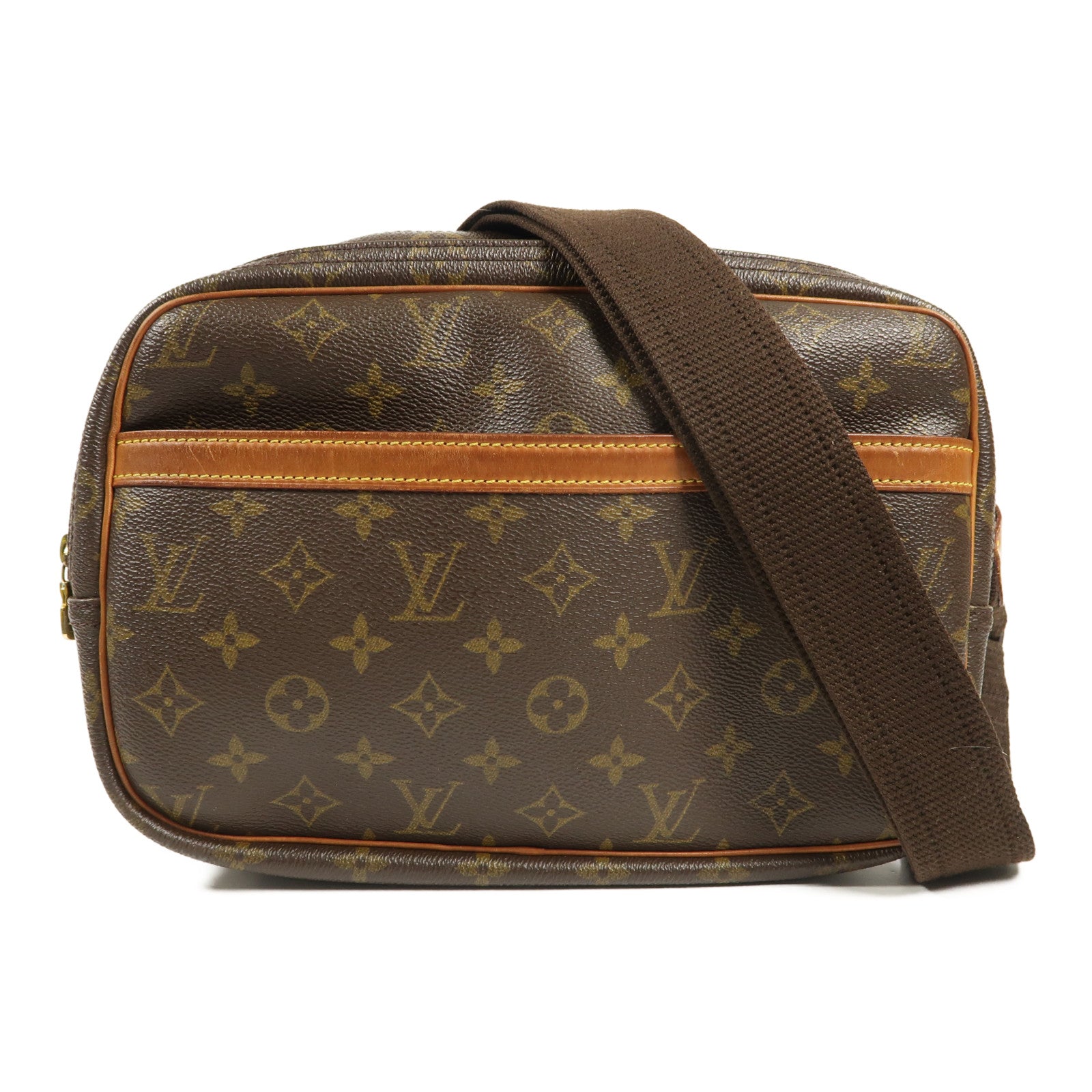 LOUIS VUITTON LV GHW Reporter PM Shoulder Bag M45254 Monogram Brown