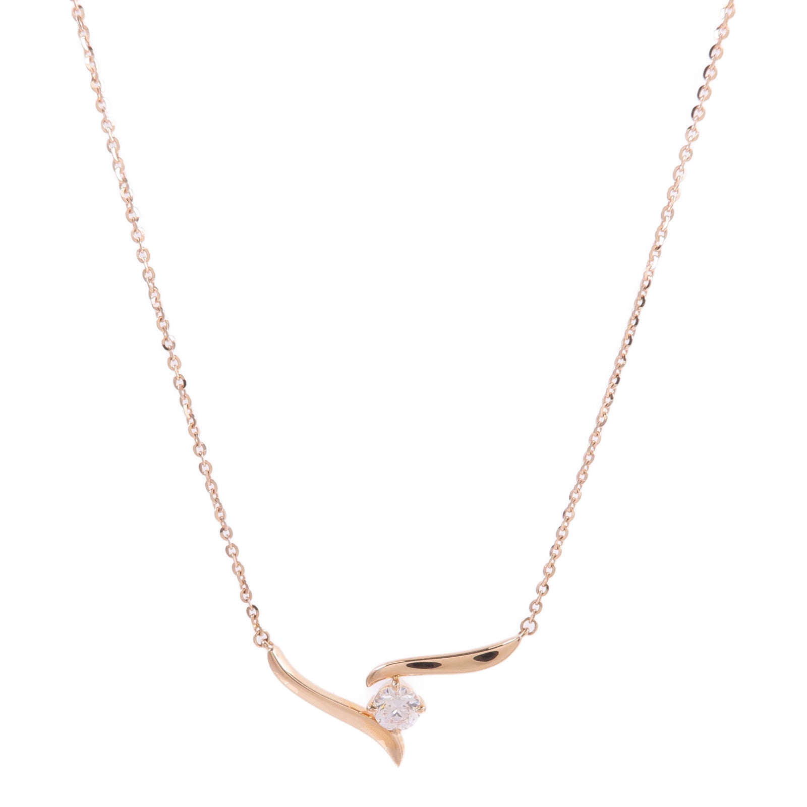 JEWELRY 18K玫瑰金Diamond Necklace鑽石項鍊