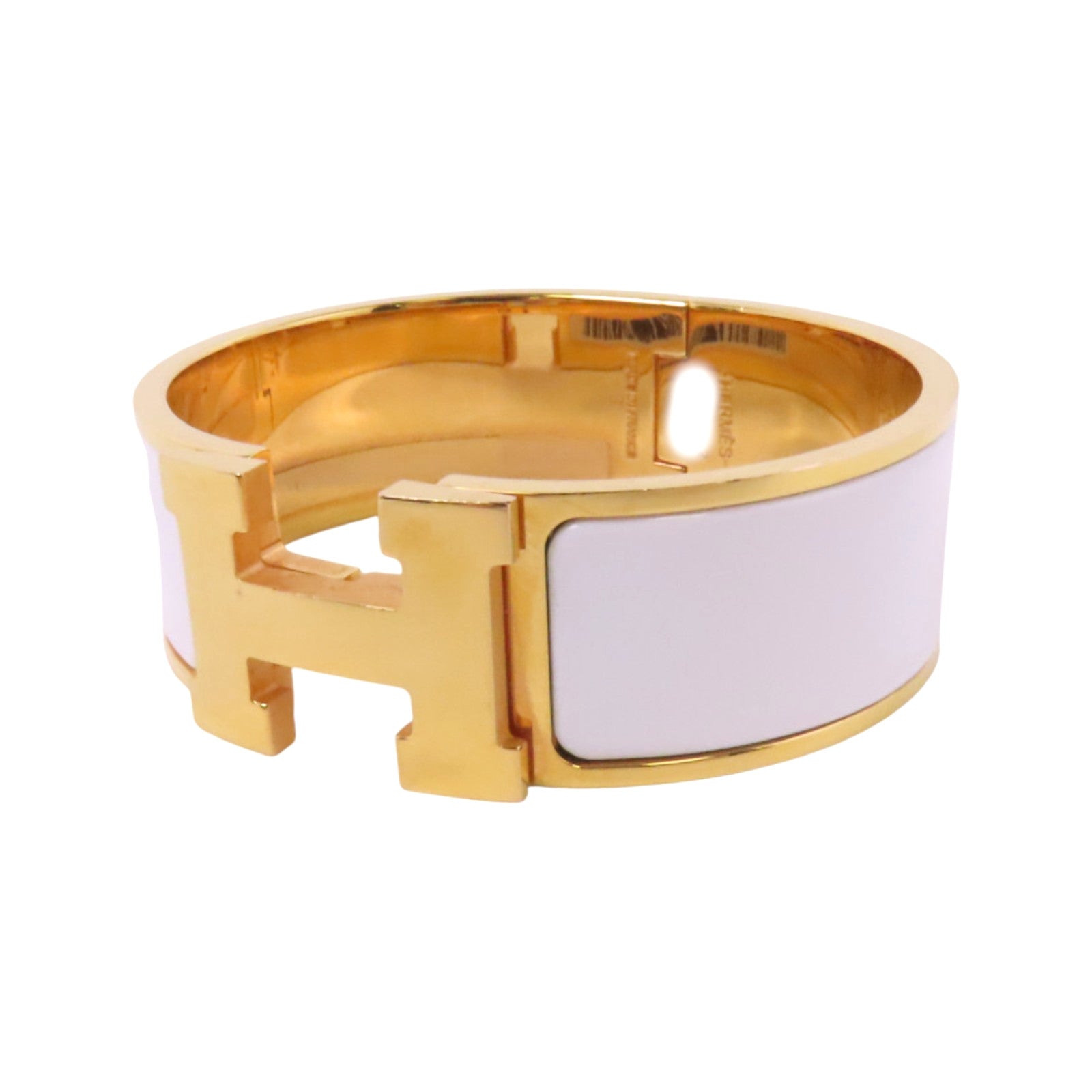 HERMES 金屬/琺瑯Clic Clac H Bracelet金扣手鐲